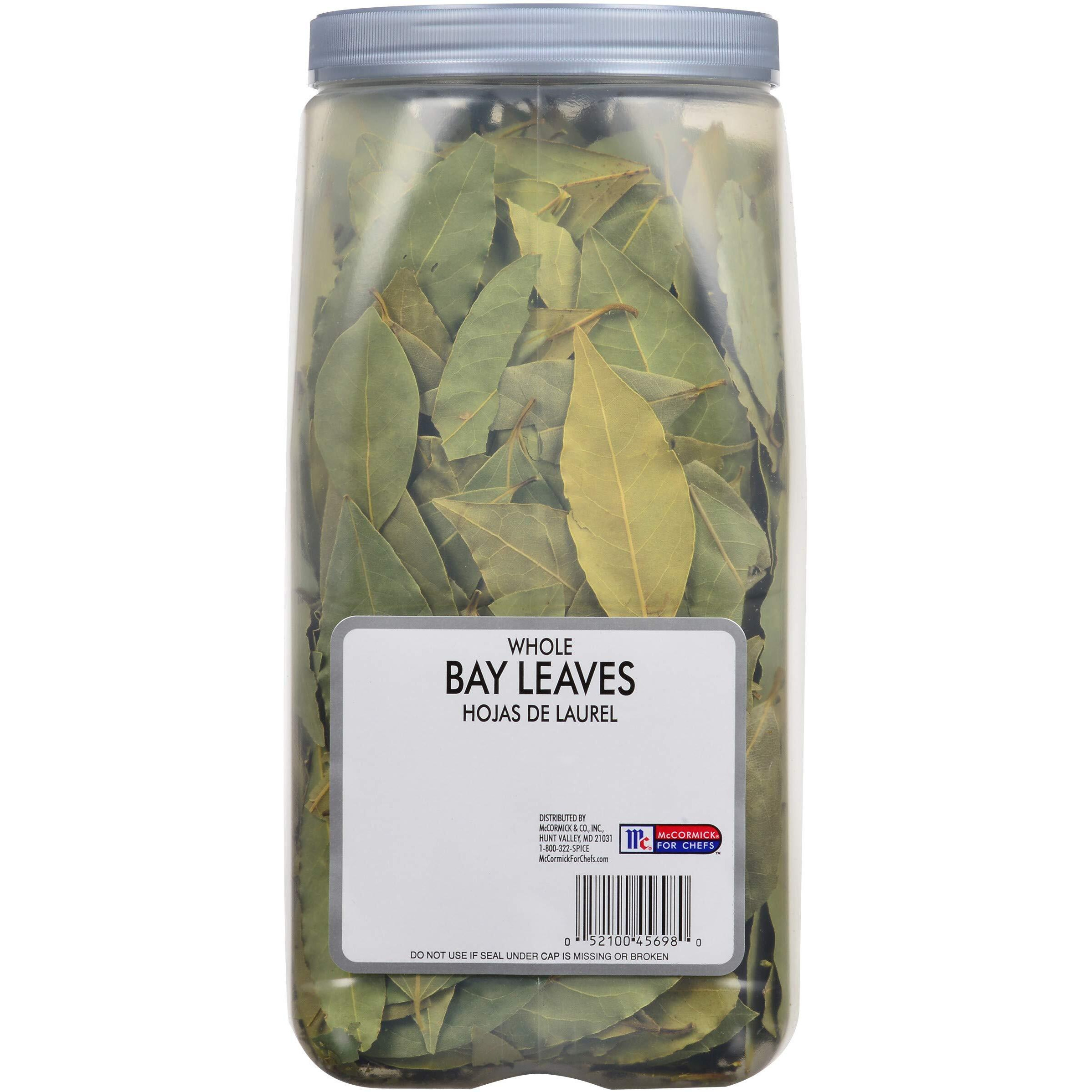 Mccormick Culinary Whole Bay Leaves, 8 Oz - One 8 Ounce Container Of Bulk Whole Bay Leaves For A Savory Floral Flavor, Perfect In Stews And Marinades