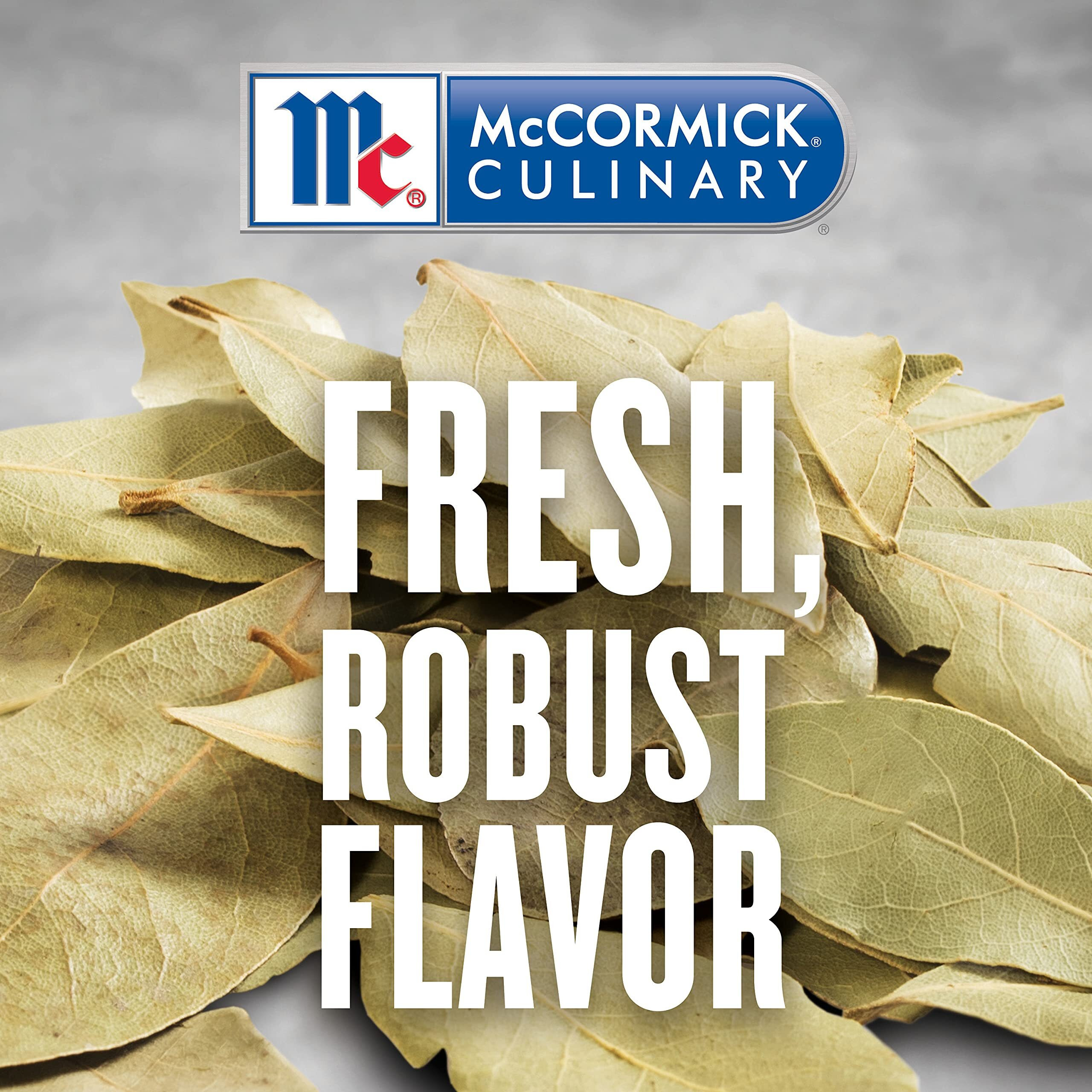 Mccormick Culinary Whole Bay Leaves, 8 Oz - One 8 Ounce Container Of Bulk Whole Bay Leaves For A Savory Floral Flavor, Perfect In Stews And Marinades