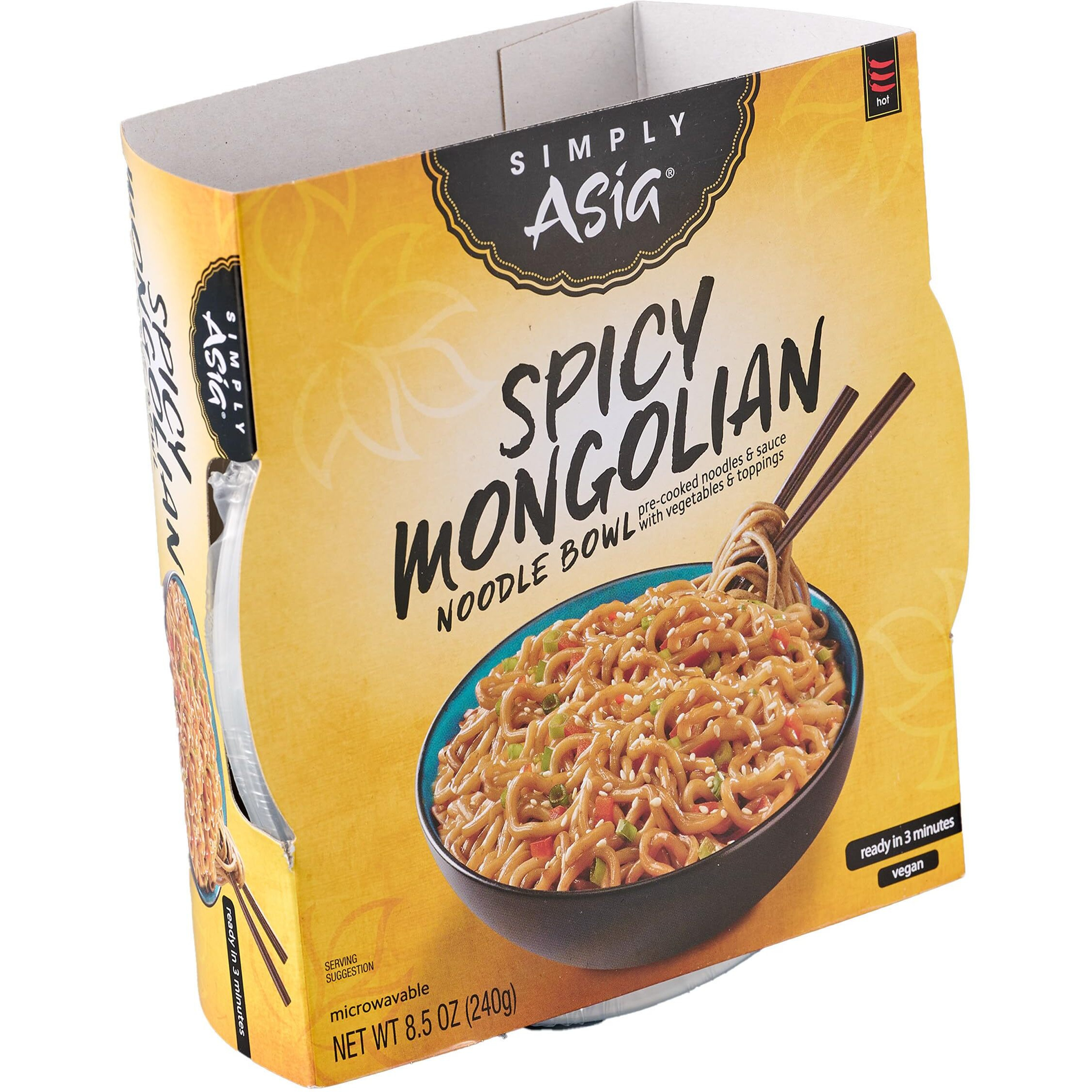 Simply Asia Spicy Mongolian Noodle Bowl, 8.5 Oz (Pack Of 6)