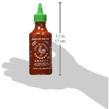 Huy Fong, Sriracha Hot Chili Sauce, 9 Ounce Bottle(Pack Of 6)