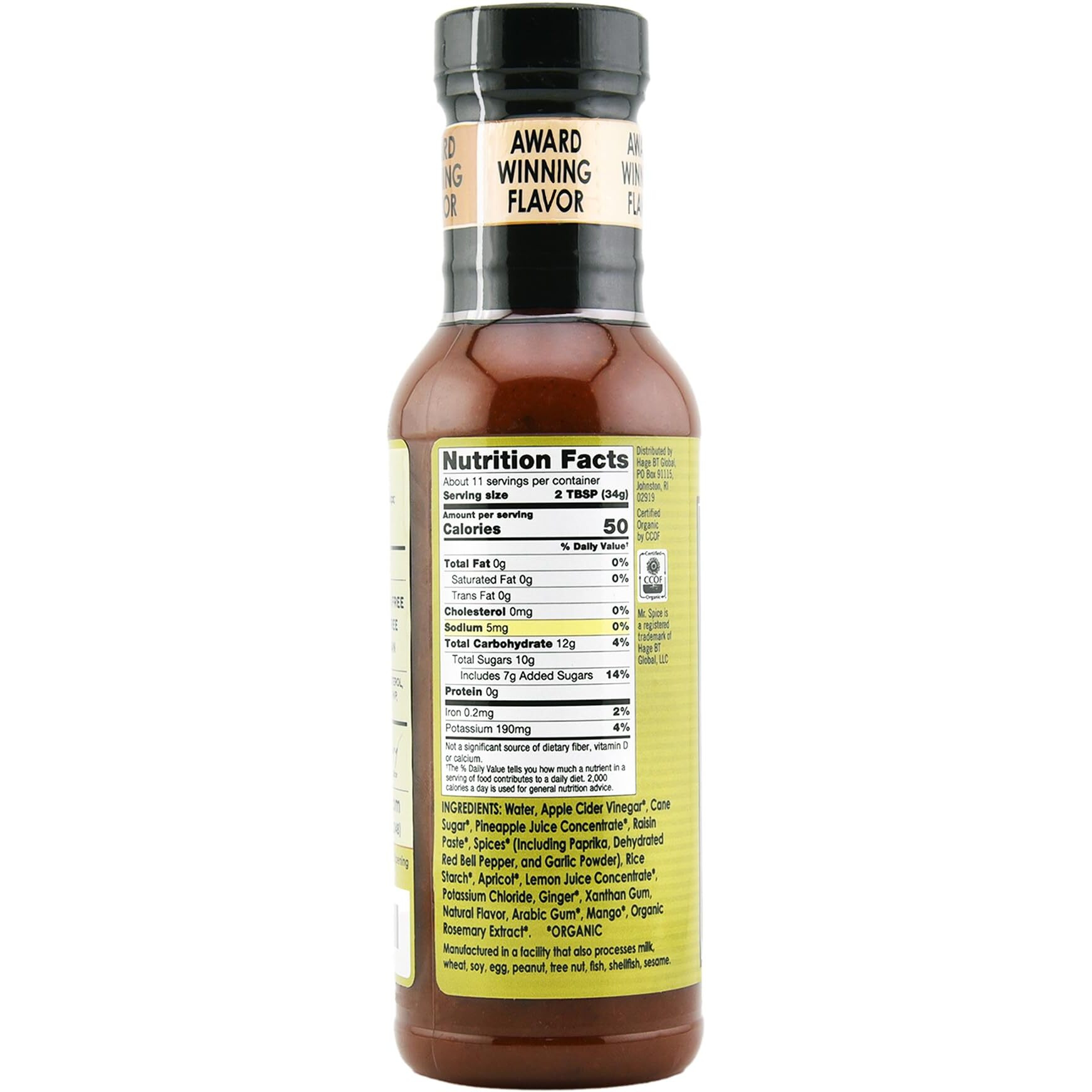 Mr. Spice Organic - Salt Free Sauce (Ginger Stir Fry, Single)