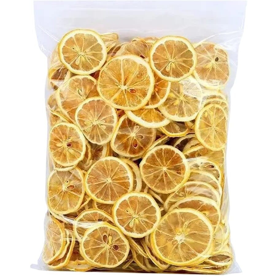 Mkostlich Dried Lemon Slices Bulk, Natural Dehydrated Lemon Slices For Cocktails Garnish/Tea/Baking, Sour Sweet And Refreshing Citrus Fruit Tea, No Sugar Added (3.52Oz, Lemon Slices)