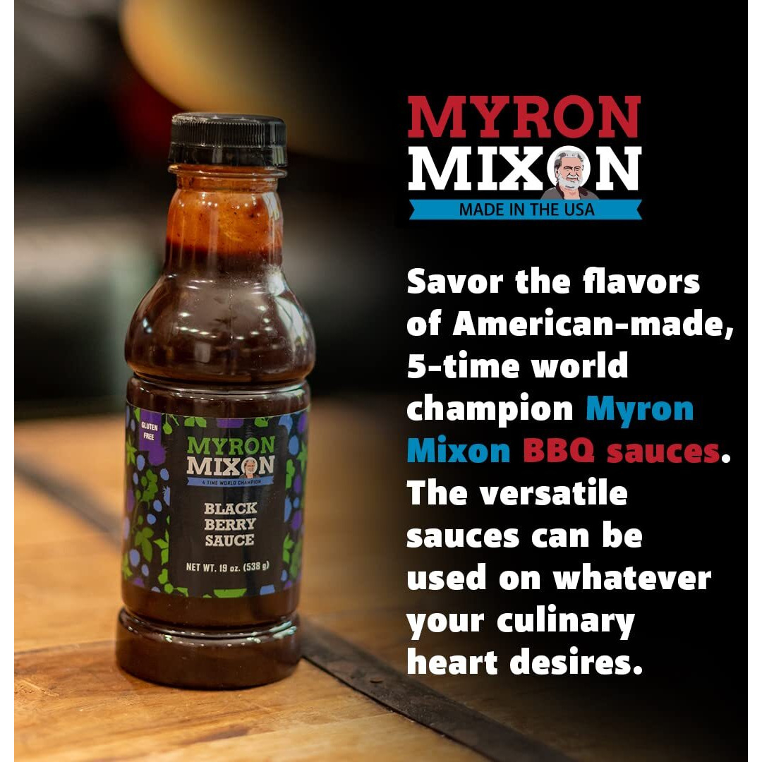 Myron Mixon Bbq Sauce | Tangy Sweet | Champion Pitmaster Recipe | Gluten-Free Bbq Sauces, Msg-Free, Usa Made | 19 Oz Bottle