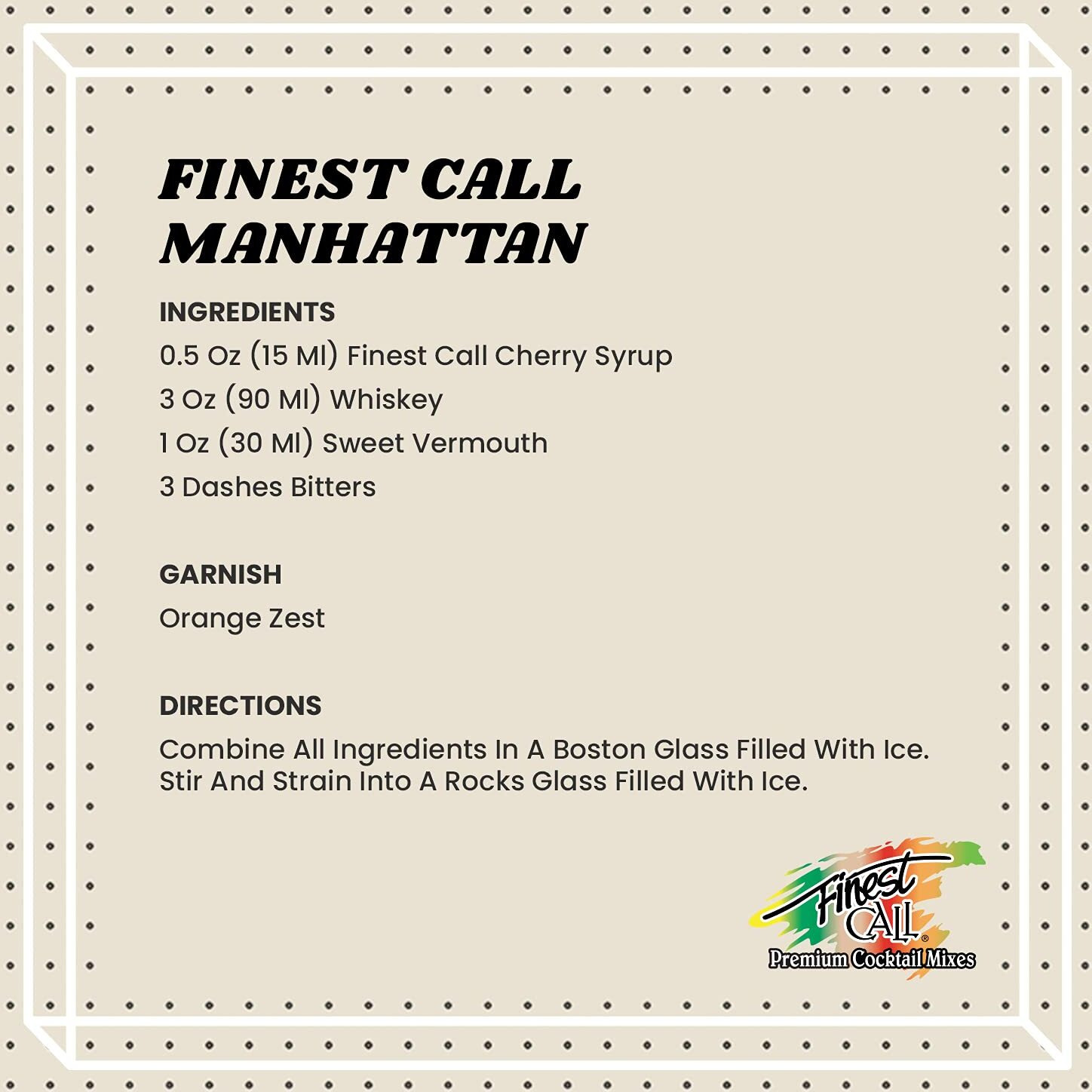 Finest Call Premium Cherry Syrup Drink Mix, 1 Liter Bottle (33.8 Fl Oz), Pack Of 3