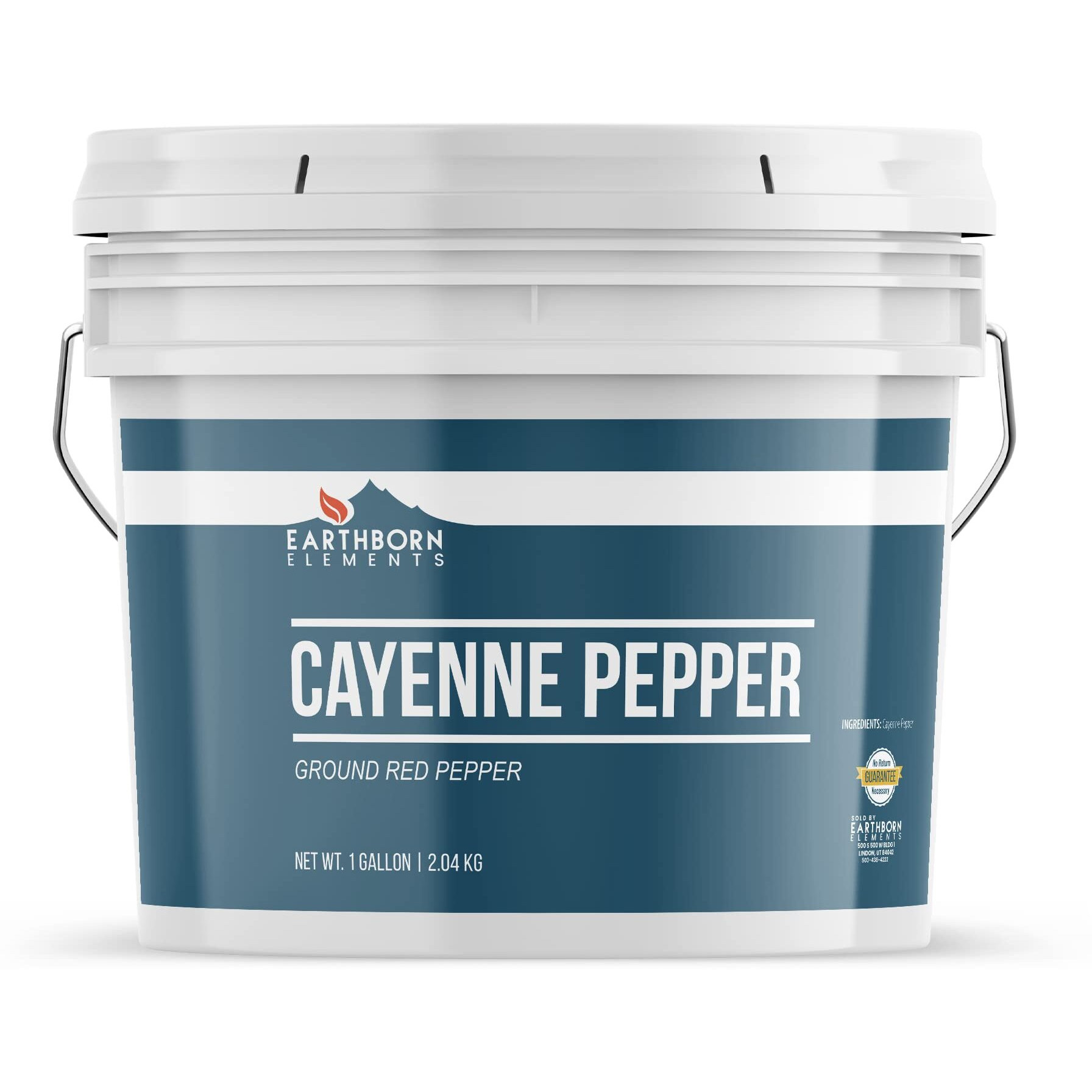 Earthborn Elements Cayenne Pepper 1 Gallon Bucket, Spicy Flavor, Ground Red Pepper