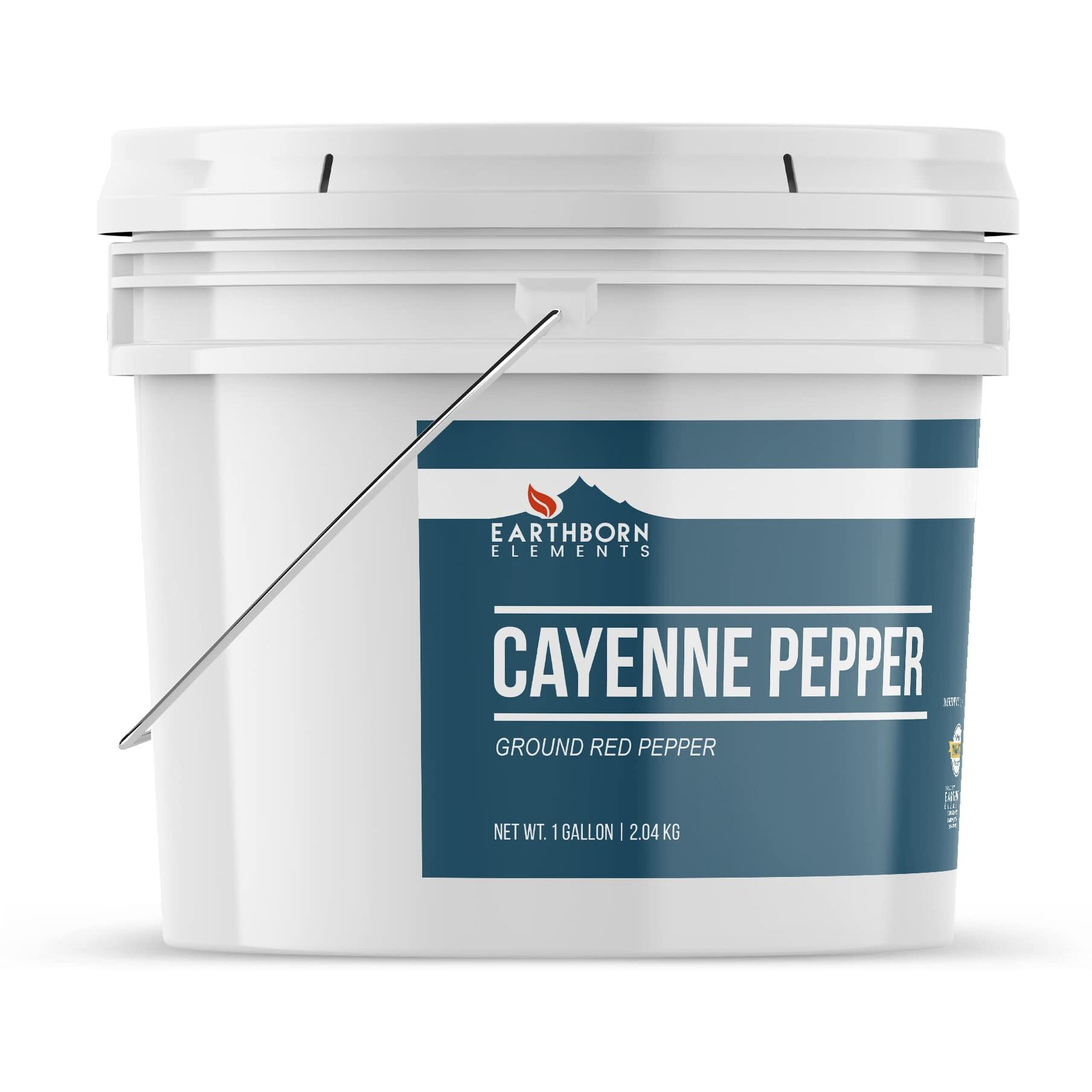 Earthborn Elements Cayenne Pepper 1 Gallon Bucket, Spicy Flavor, Ground Red Pepper