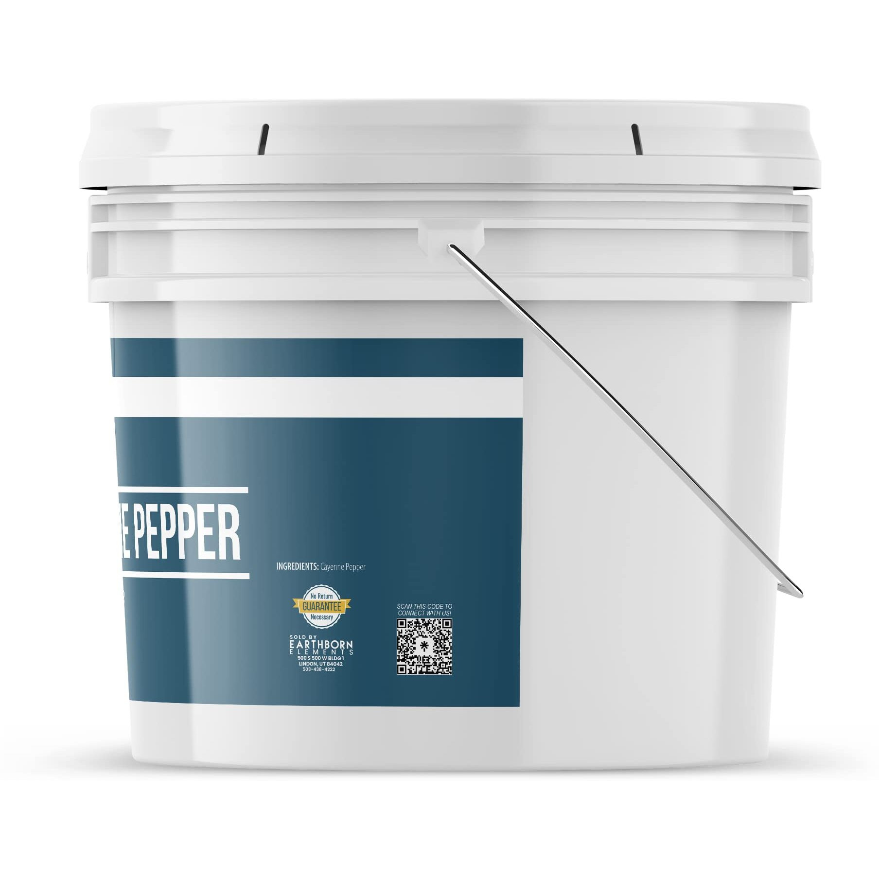 Earthborn Elements Cayenne Pepper 1 Gallon Bucket, Spicy Flavor, Ground Red Pepper