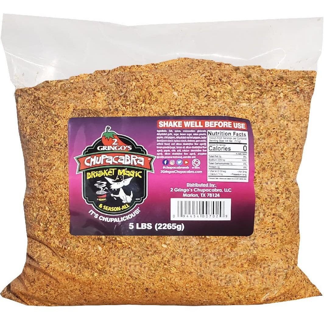2 Gringos Chupacabra Brisket Magic Seasoning, 5 Lbs