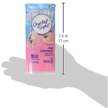 Crystal Light Pink Lemonade Drink Mix, 12-Quart 2.9-Ounce Canister (Pack Of 6)