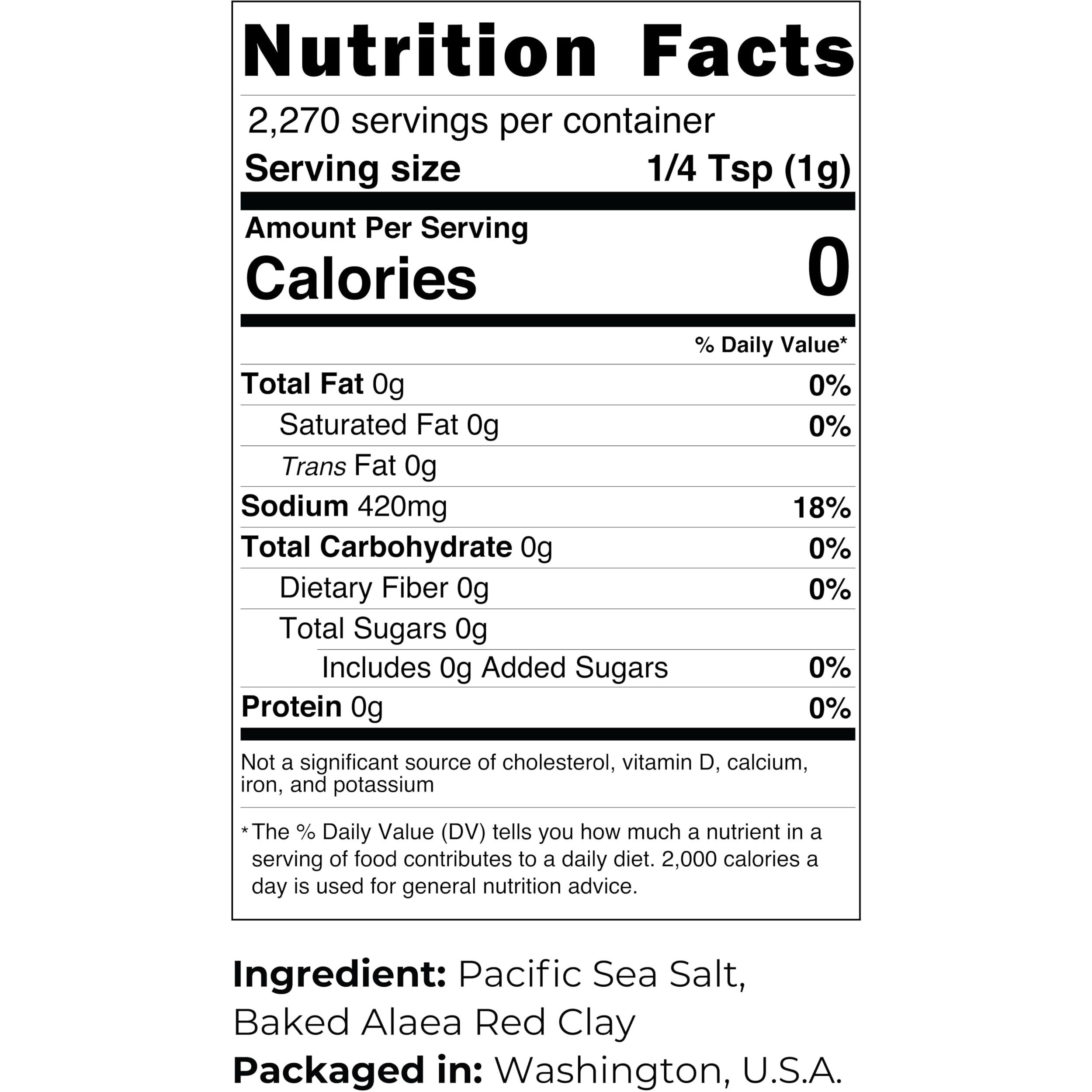 Viva Doria Hawaiian Red Alaea Sea Salt, Medium Grain, 5 Lb