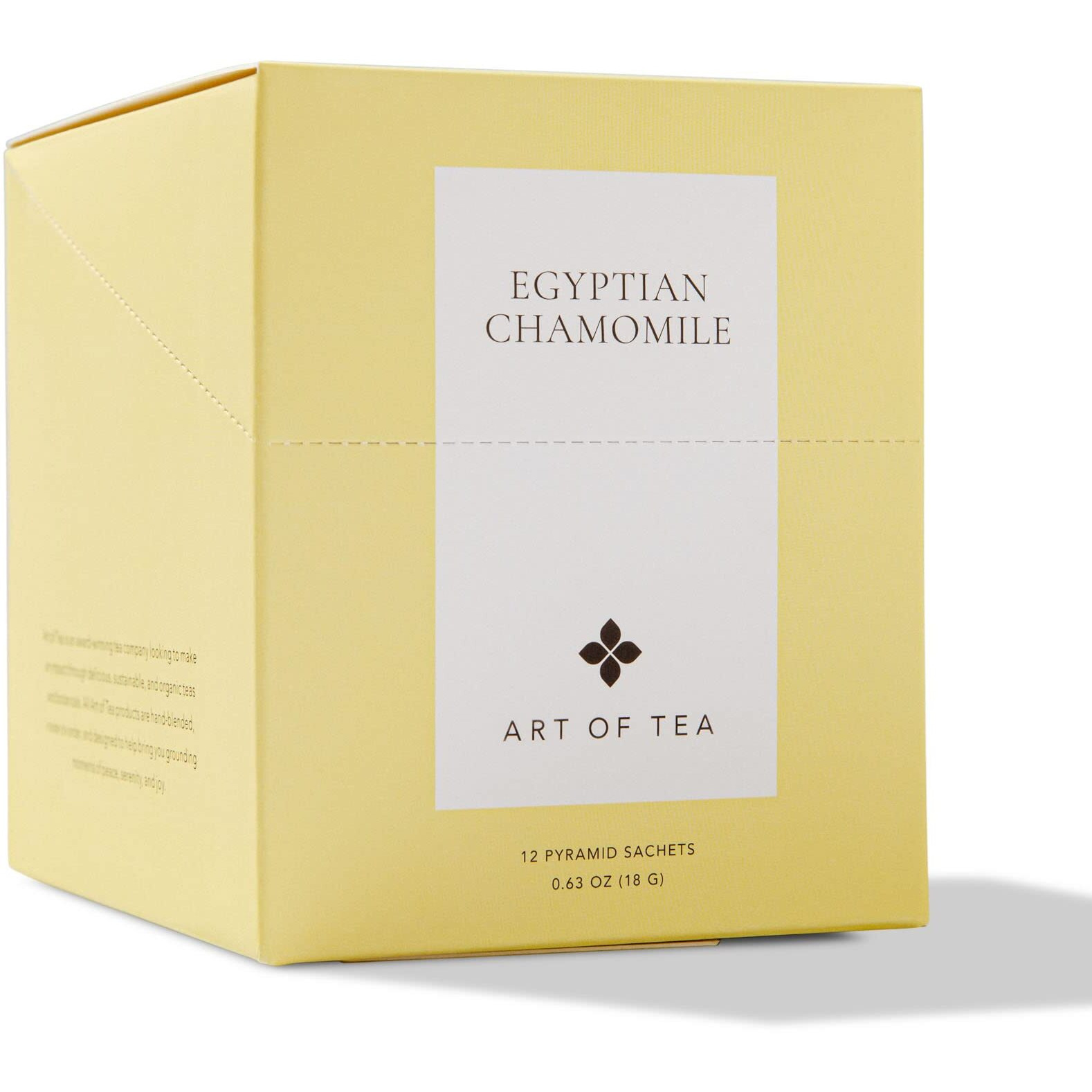 Art Of Tea | Organic Egyptian Chamomile Tea Bags (Naturally Caffeine Free) | 12 Count Sampler Box