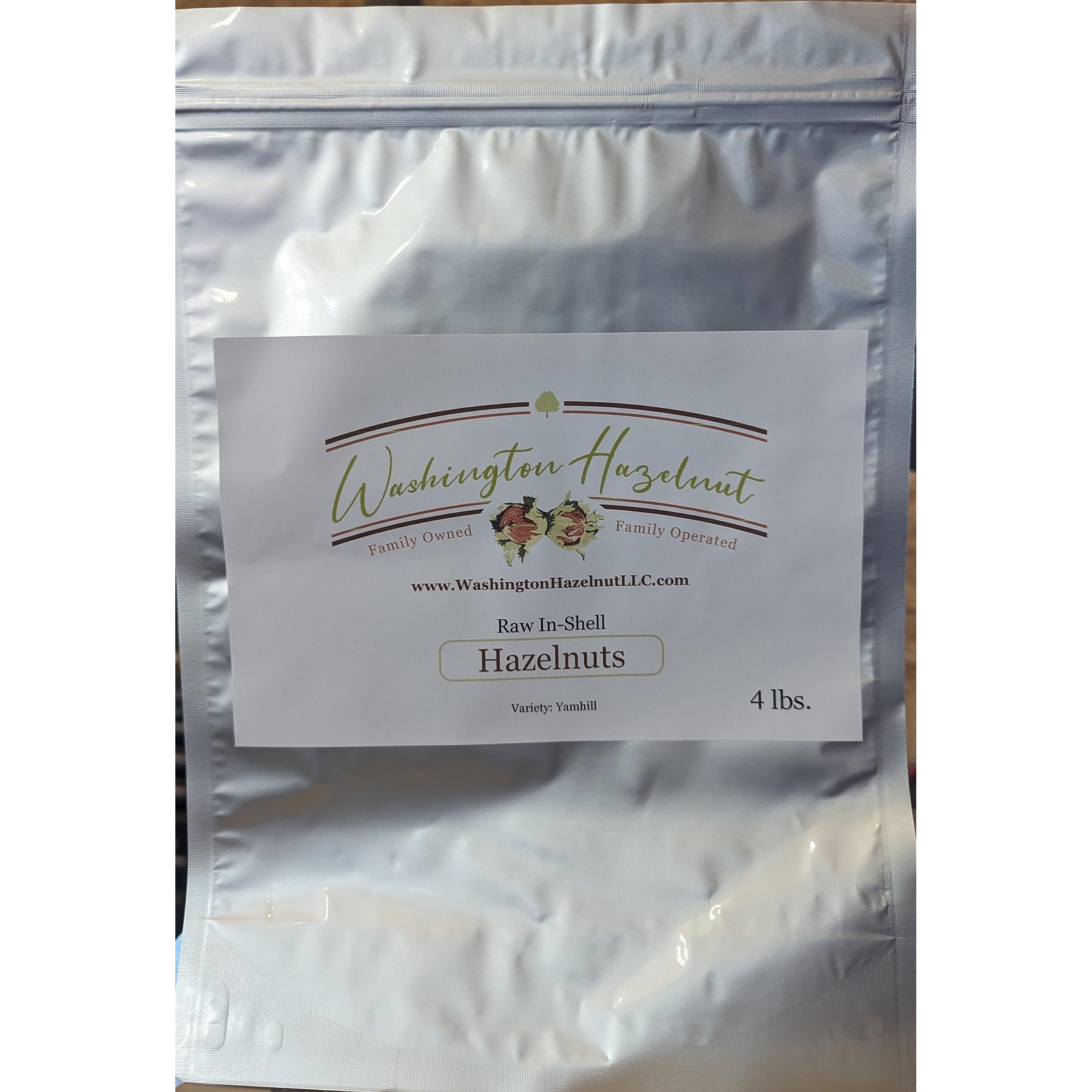Hazelnuts In-Shell From Our Family Orchard In Washington State (Raw, 4 Pounds)