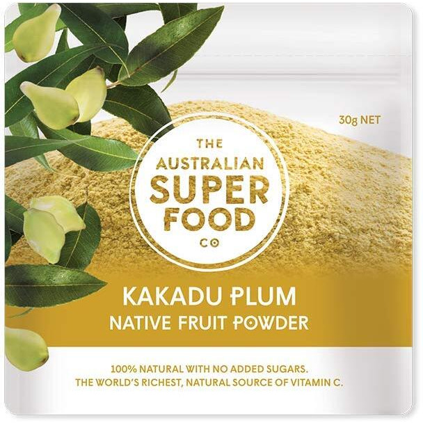 Kakadu Plum Freeze Dried Powder | 100 Percent Natural No Added Sugar | The Worlds Richest Natural Source Of Vitamin C By The Australian Superfood Co | 30 Gram