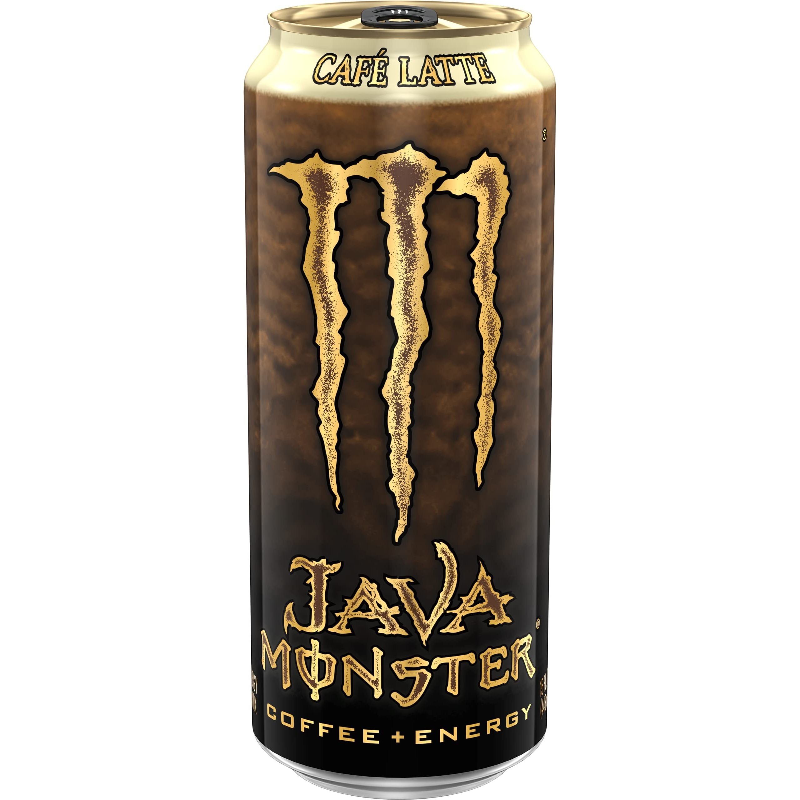 Monster Energy Java Caf   Latte, Coffee + Energy Drink, 15 Ounce (Pack Of 12)