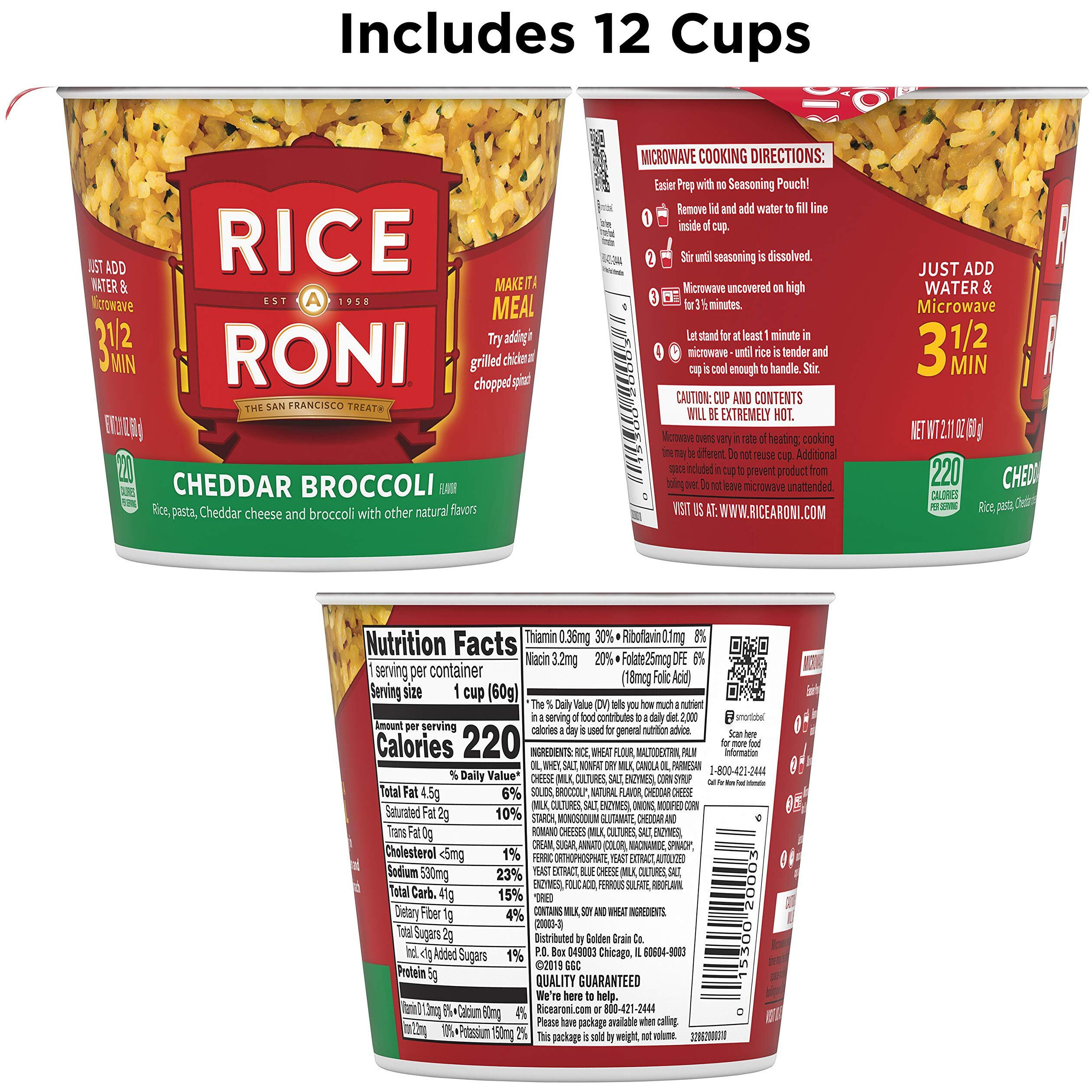 Rice-A-Roni Cups, Individual Cup 2.25 Ounce (Pack Of 12)