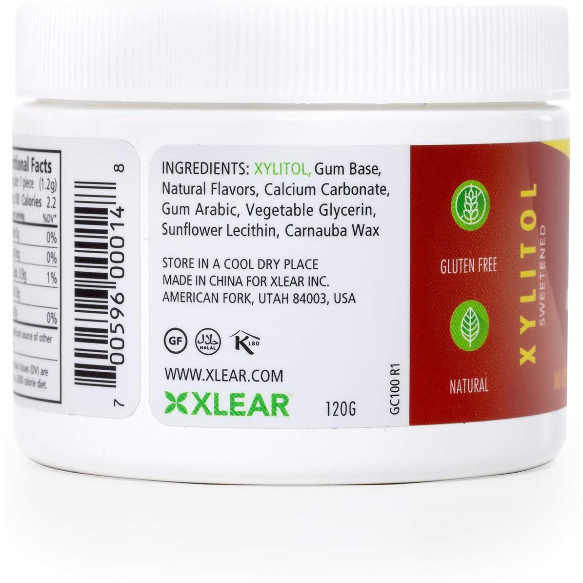 Spry Fresh Natural Xylitol Chewing Gum Dental Defense System Aspartame-Free Sugar Free Gum (Cinnamon, 100 Count - Pack Of 2)