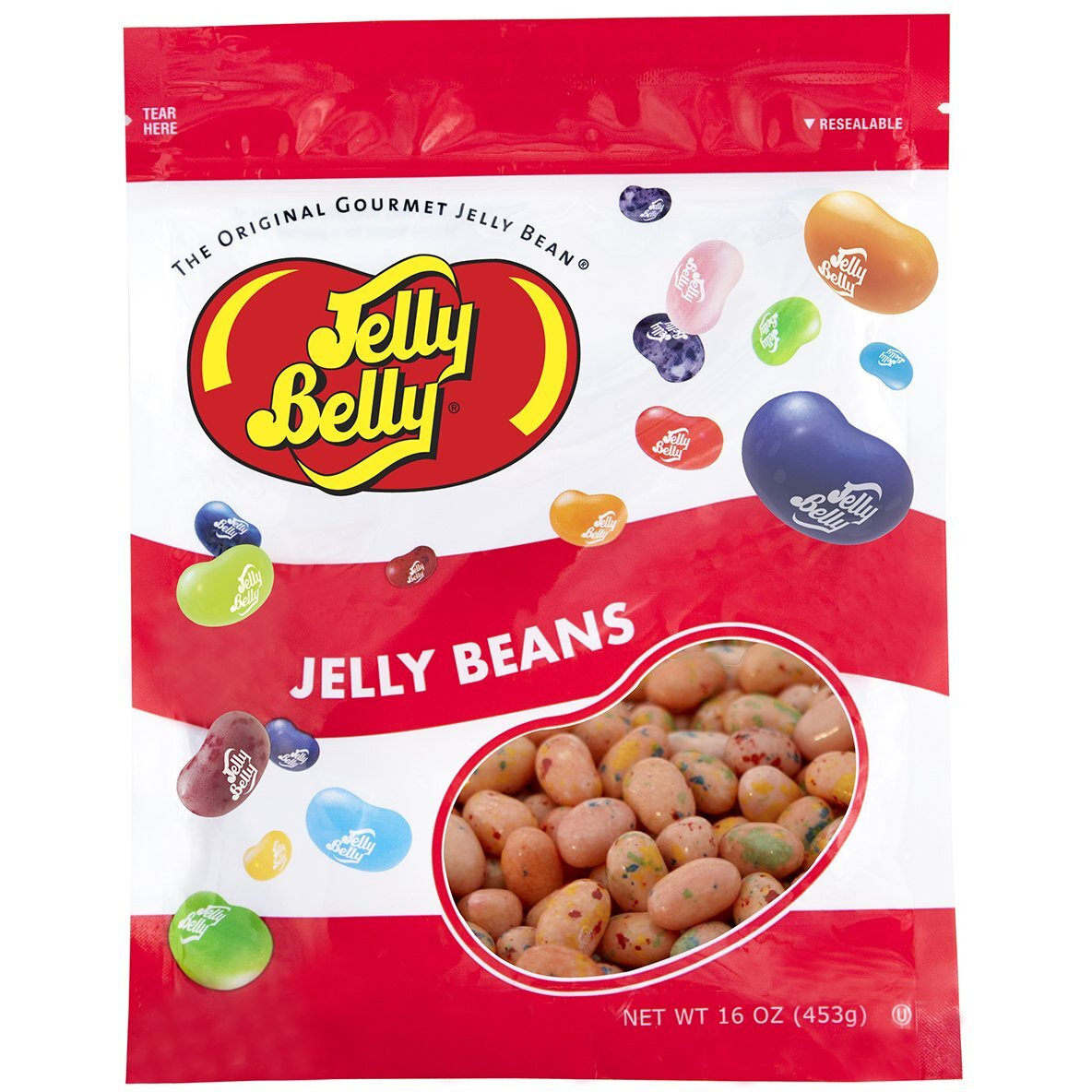 Jelly Belly Tutti-Fruitti Jelly Beans - 1 Pound (16 Ounces) Resealable Bag - Genuine, Official, Straight From The Source