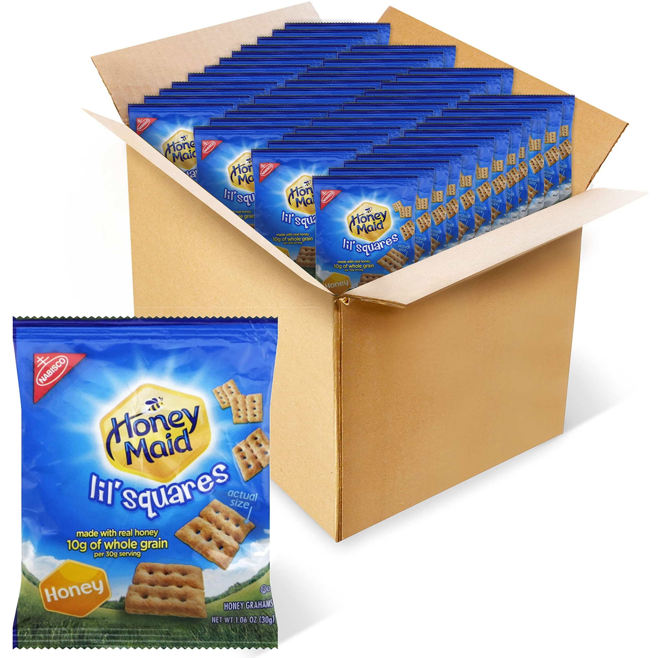 Honey Maid Lil' Squares Graham Crackers, Honey, 1.06 Oz -Pack Of 72