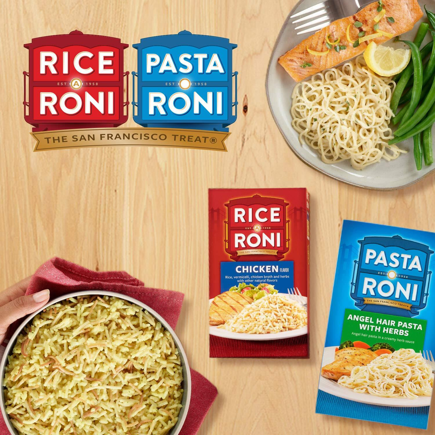 Rice-A-Roni Long Grain & Wild Rice With Herbs, 4.3 Ounce Pack Of 12