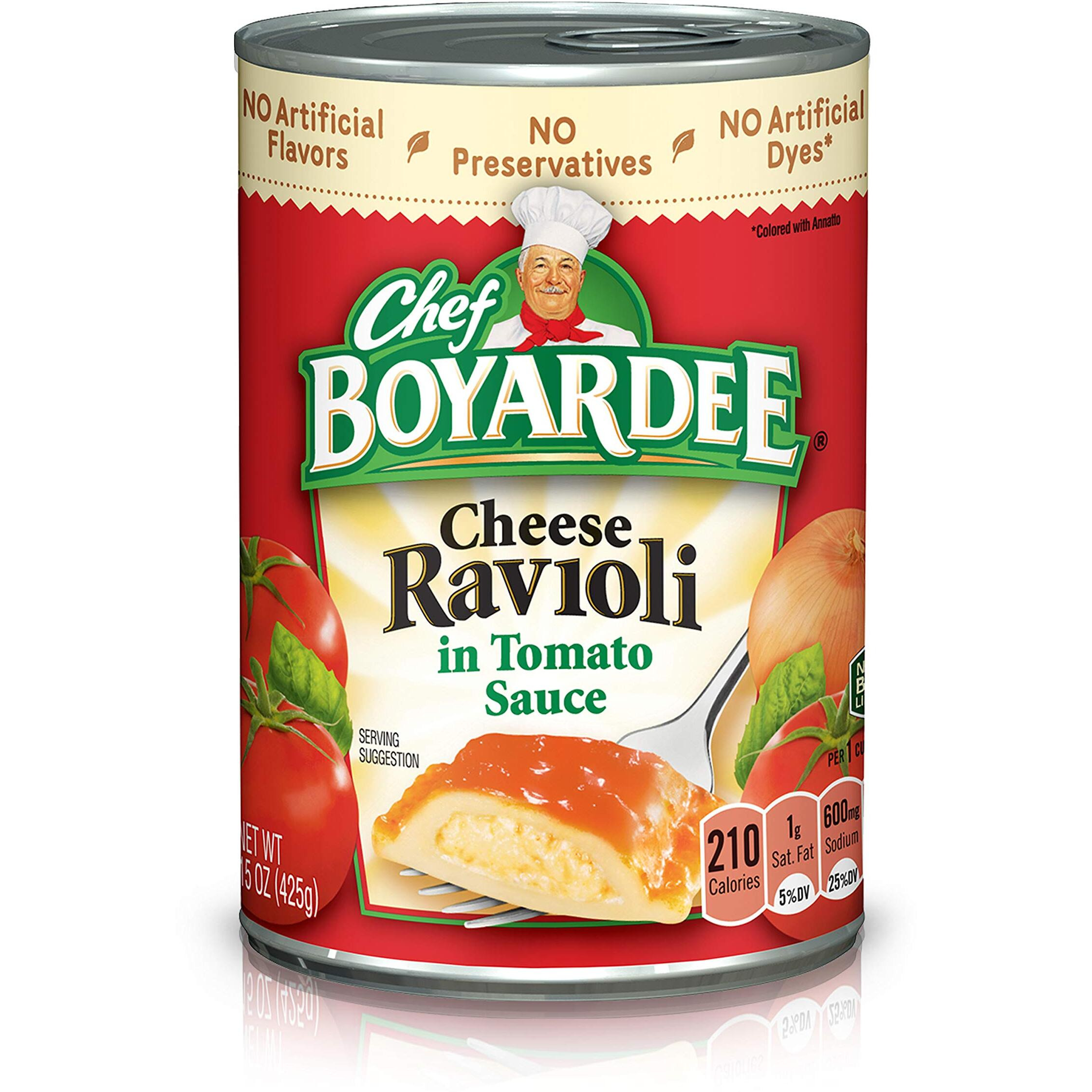 Chef Boyardee Cheese Ravioli In Tomato Sauce, 15 Oz, 12 Pack