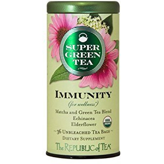 The Republic Of Tea Organic Immunity Supergreen Tea, 36 Ct