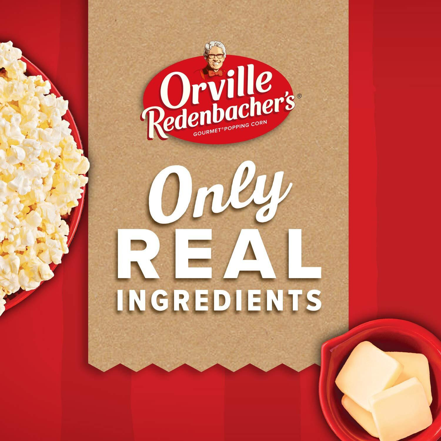 Orville Redenbachers Pour Over Movie Theater Butter Flavored Microwave Popcorn, Gluten Free, 2 Count Popcorn Bags (12 Boxes)