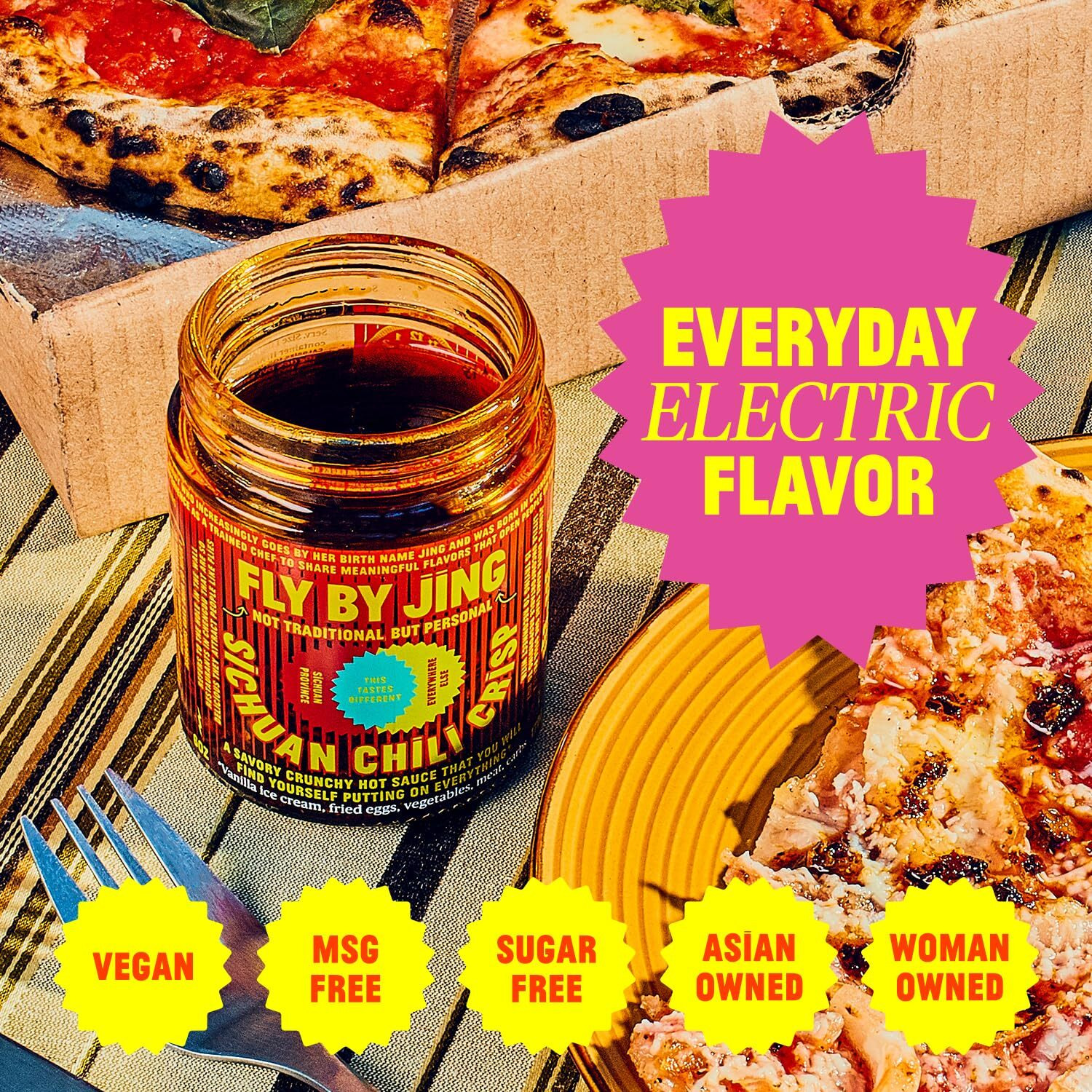 Flybyjing Spicy Duo - Premium Sichuan Chili Crisp And Xtra Spicy Chili Crisp Sauce Bundle - Spicy, Umami Rich, Gluten-Free, Non-Gmo - Elevates The Flavor Of Any Dish - Perfect For Stir-Fries, Dumplings, Noodles And More (6 Oz Each, Pack Of 2)