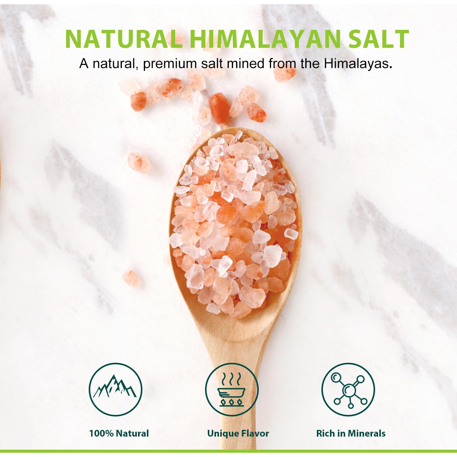 Soeos Himalayan Pink Salt, Coarse Grain, 5 Lbs (Pack Of 1), Non-Gmo Himalayan Pink Salt, Kosher Salt, Sea Salt For Grinder Refill
