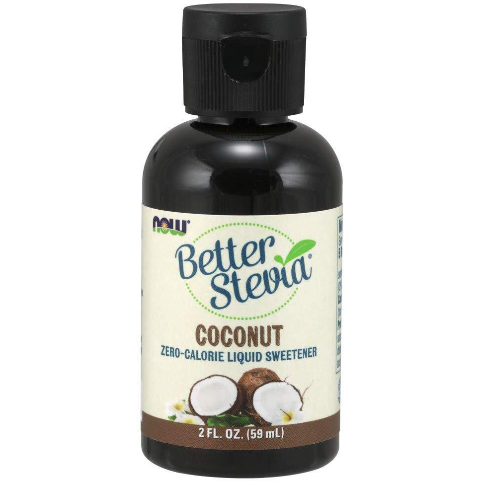 Now Foods Betterstevia Coconut Zero-Calorie Liquid Sweetener, Keto Friendly, Suitable For Diabetics, No Erythritol, 2-Ounce
