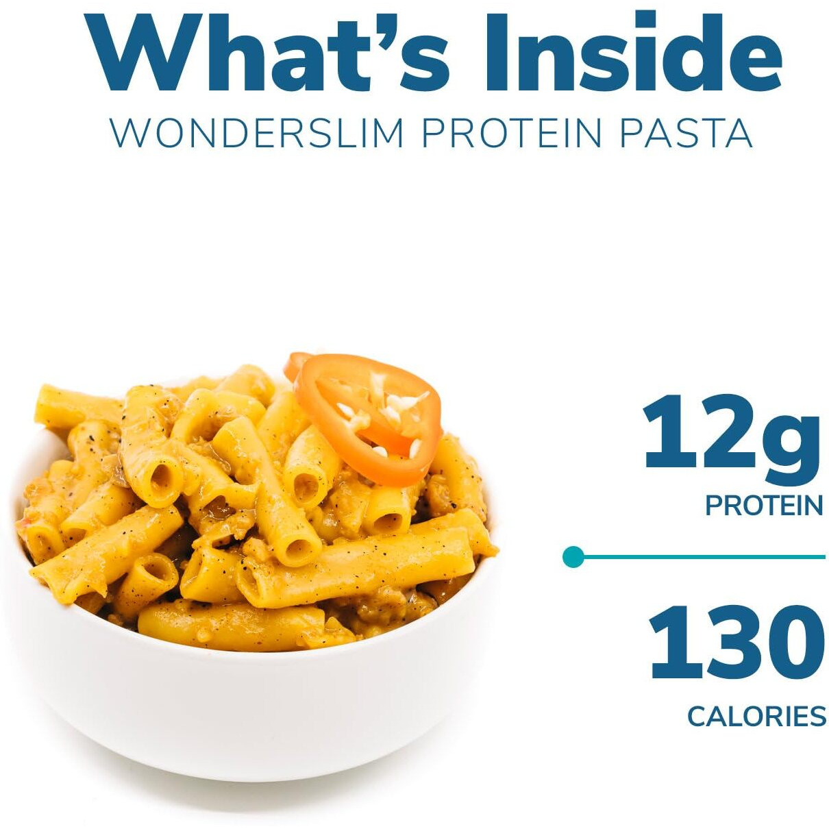 Wonderslim Protein Pasta, Spicy Cheese, 130 Calories, 12G Protein (7Ct)