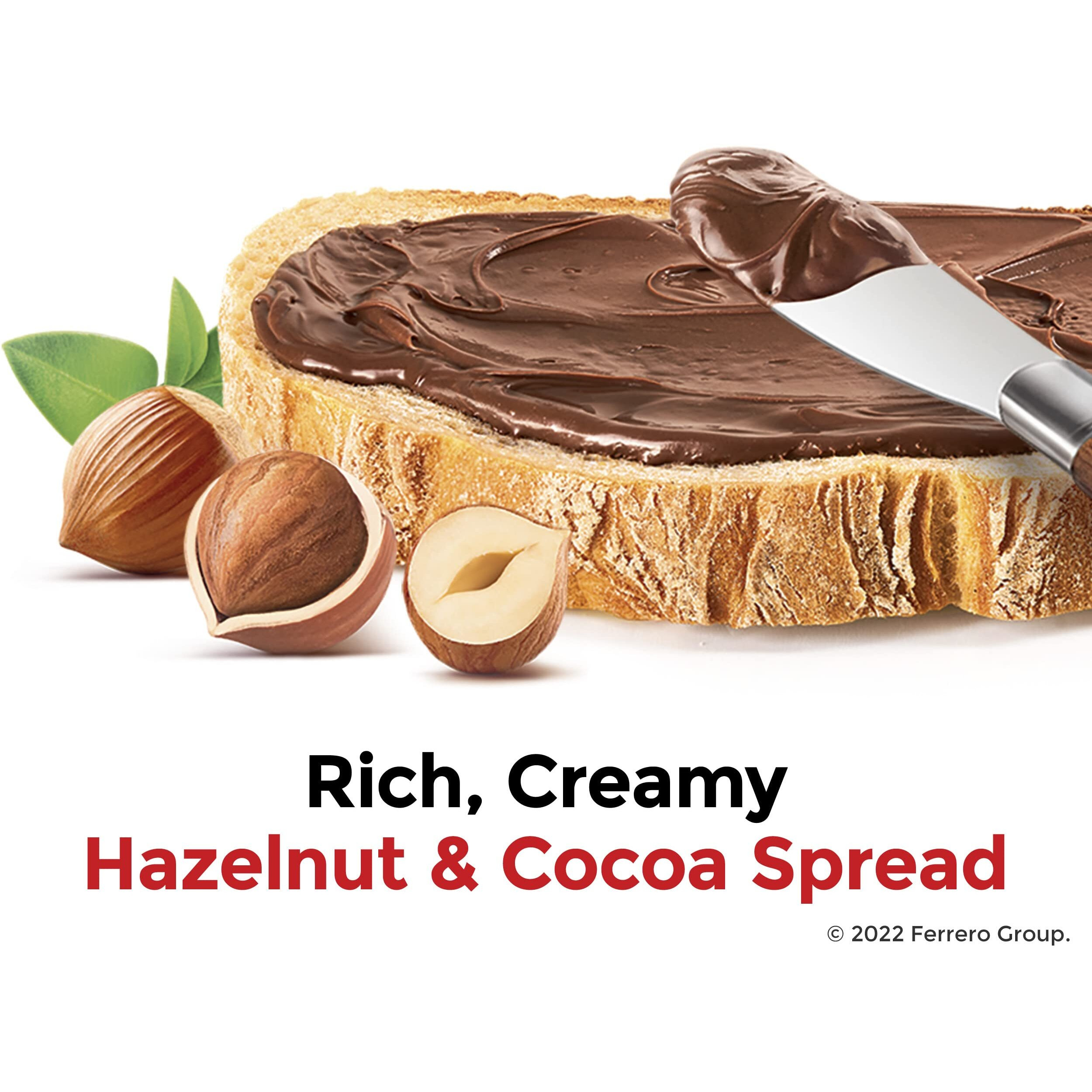 Nutella Hazelnut Spread With Cocoa For Breakfast, 2 Pack, 22.9 Oz Per Jar