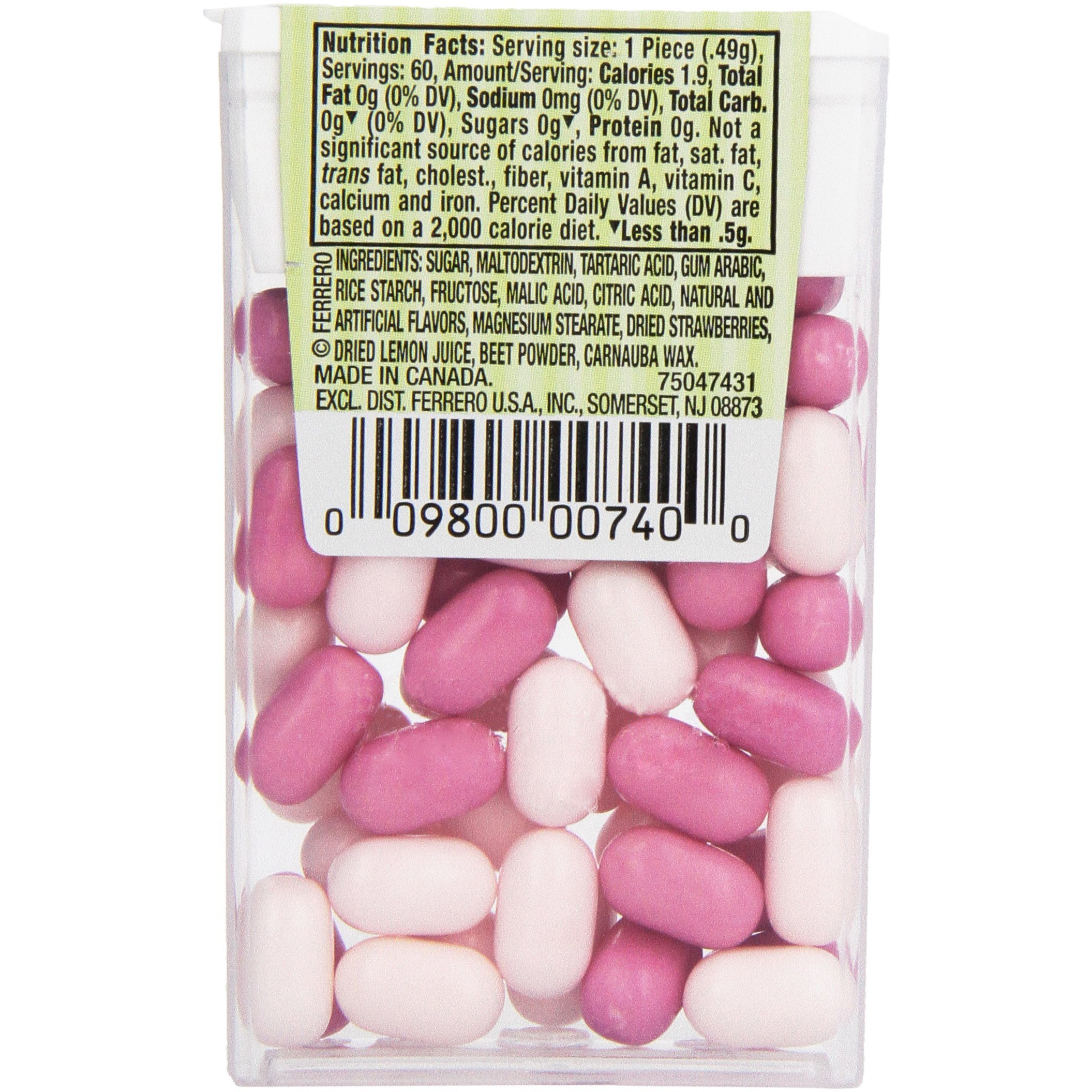 Tic Tac Mints Fruit Adventure Singles, 1 Ounce 12 Pack
