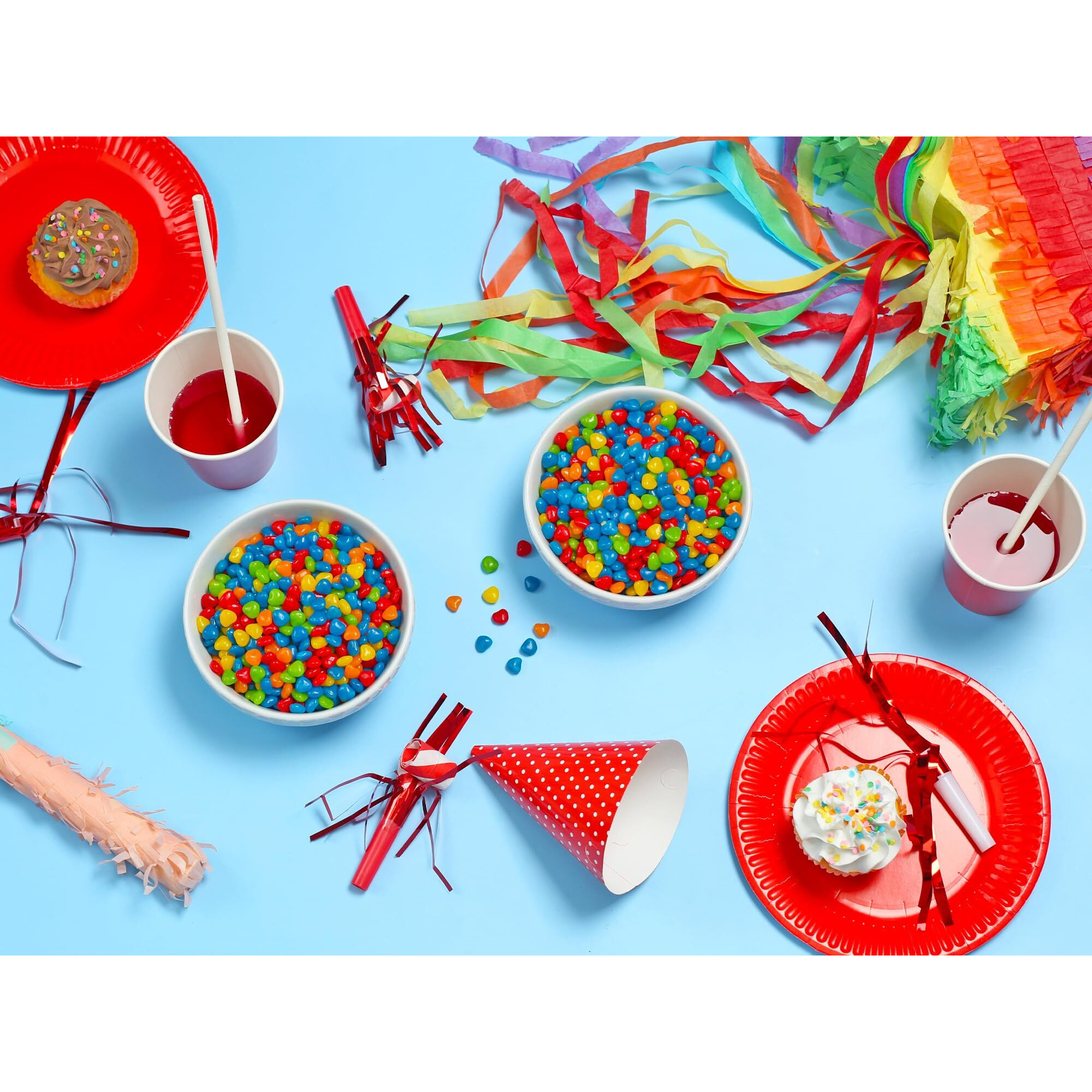 Fruit Flavored Imperials - 3 Pounds - Bulk Candy For Candy Machine - Unwrapped Bulk Rainbow Candies - Colorful Candies For Candy Buffet - Bulk Unwrapped Candy For Gumball Machine Refills, Birthdays, Party Favors
