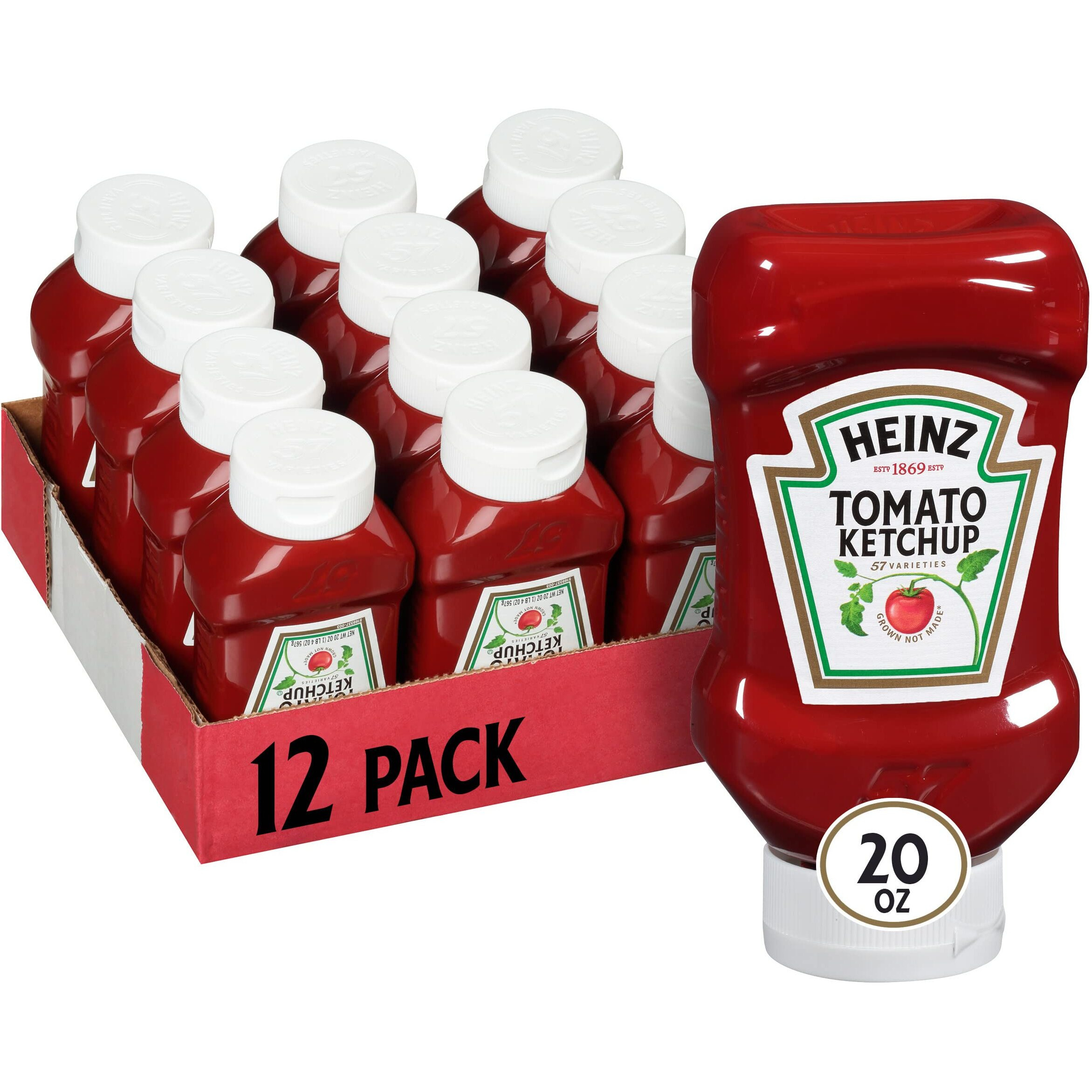 Heinz Ketchup Forever Full Inverted Bottle (20 Oz, Pack Of 12)
