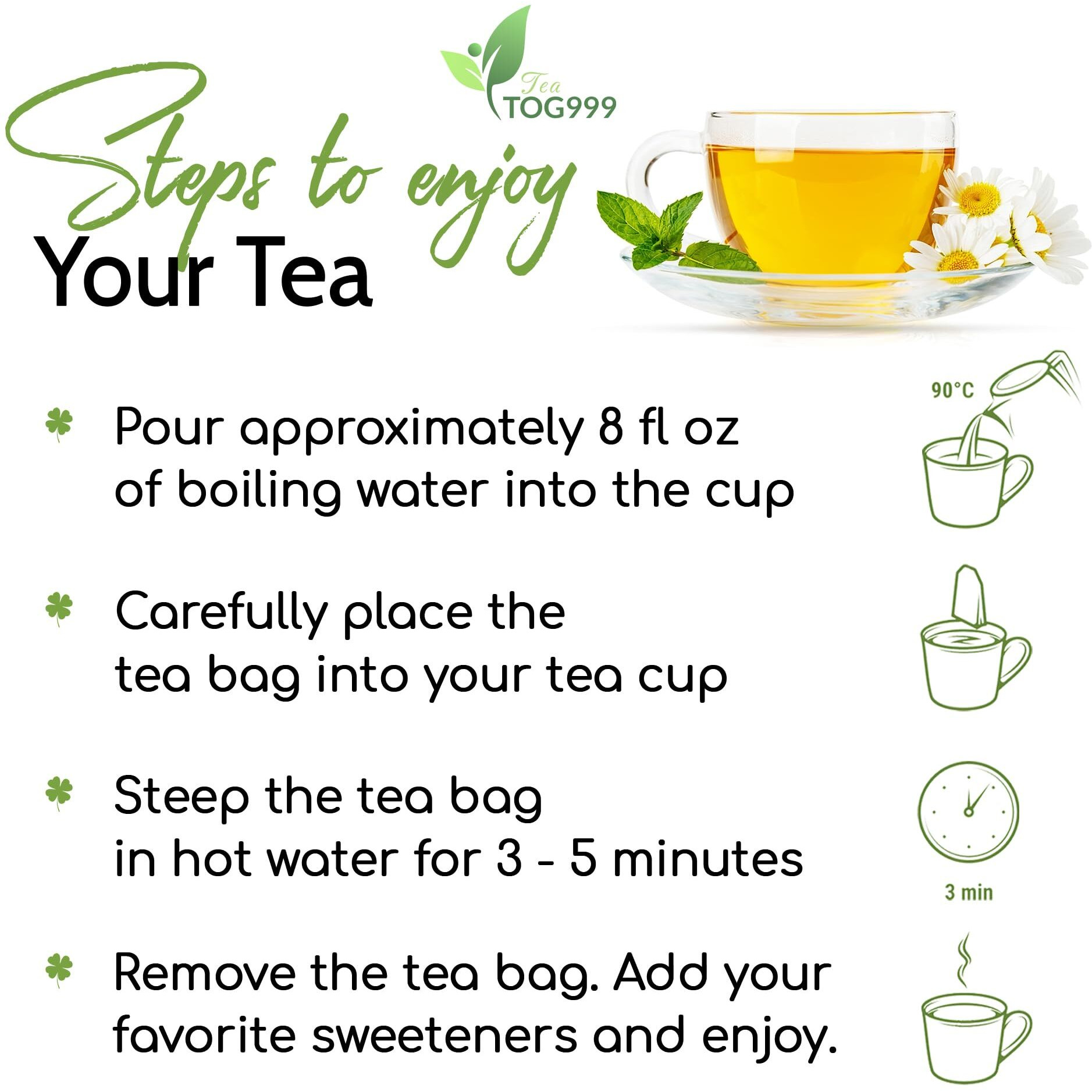 120 Thyme Leaf Tea Bags, 100% Natural & Pure Thyme Leaves. Loose Leaf Thyme Herbal Tea. Thyme Leaf Tea. No Sugar, No Caffeine, No Gluten, Vegan.