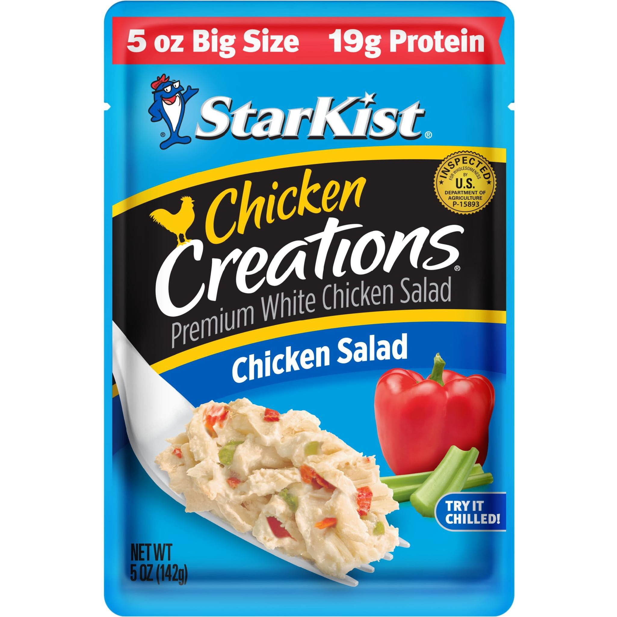 Starkist Chicken Creations Chicken Salad, 5 Oz Pouch Big Size    (Pack Of 12)