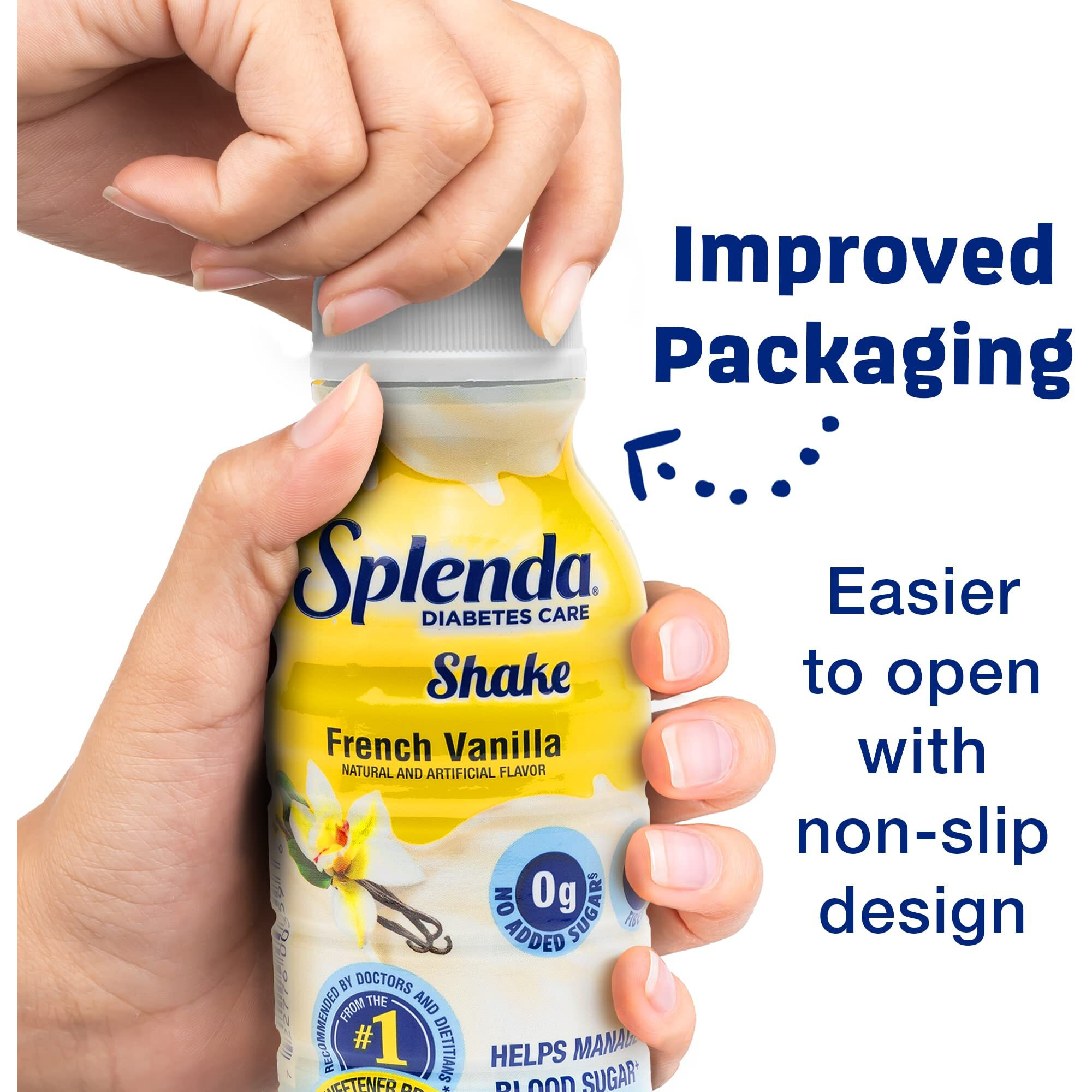Splenda Diabetes Care Shakes - Meal Replacement Shake, 8 Fluid Ounces Per Bottle (French Vanilla, 6 Pack)