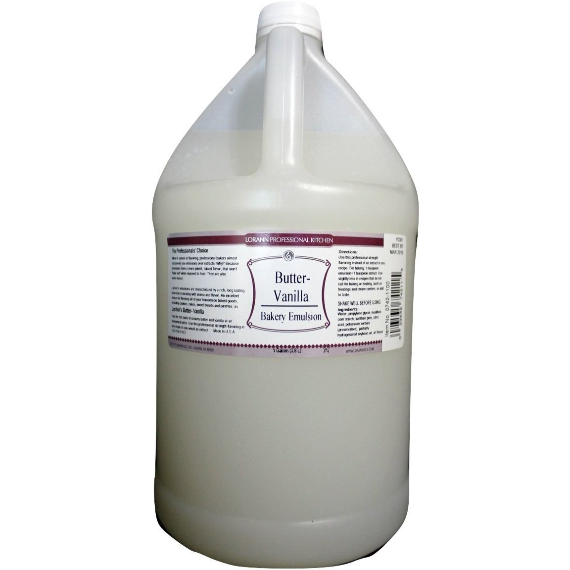 Lorann Butter Vanilla Bakery Emulsion, 1 Gallon
