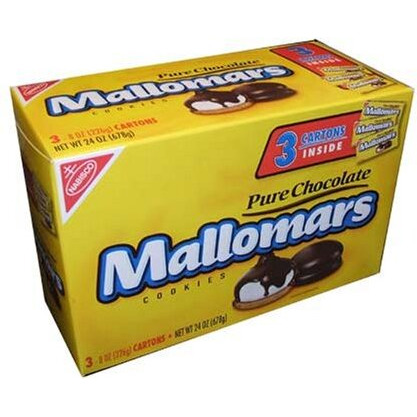 Mallomars Pure Chocolate Cookies 8 Ounce Box (Pack Of 3)