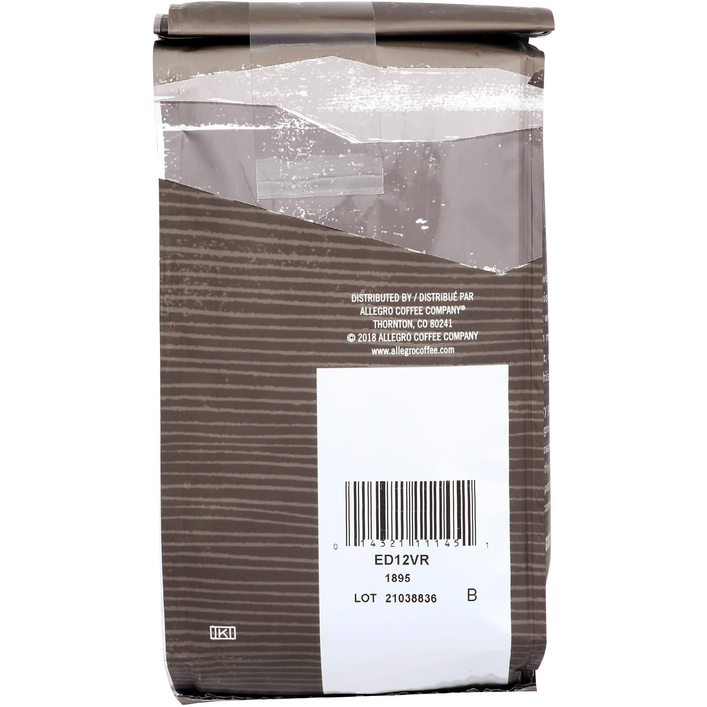 Allegro Coffee Vienna Roast Ground Coffee, 12 Oz