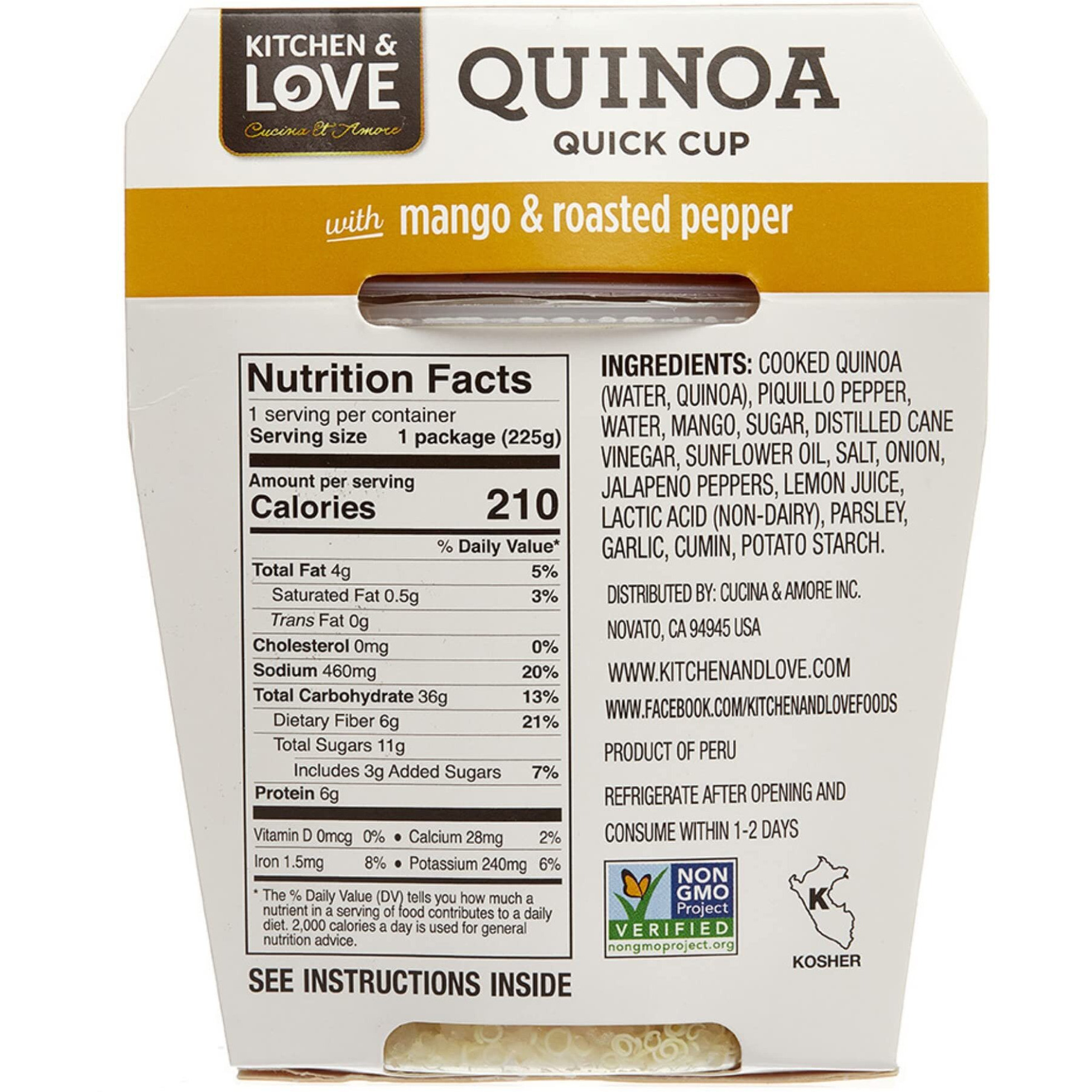 Quinoa Quick Cups (Mango & Roasted Peppers 6-Pack)