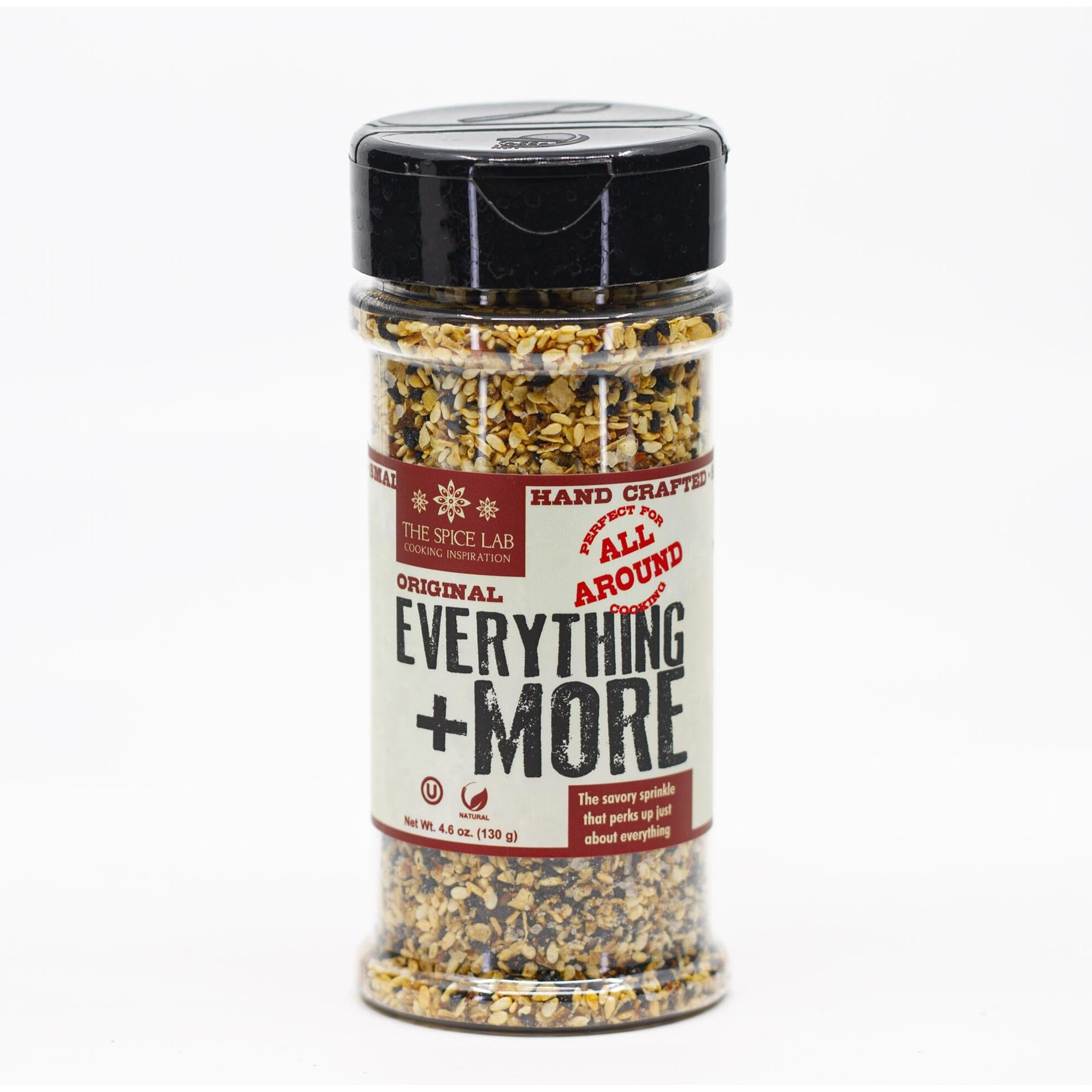The Spice Lab Everything Bagel Seasoning - 4.6 Oz Shaker Jar - Premium Gourmet Paleo And Keto Approved Spice - The Perfect Everything But The Bagel Seasoning Blend - 7079