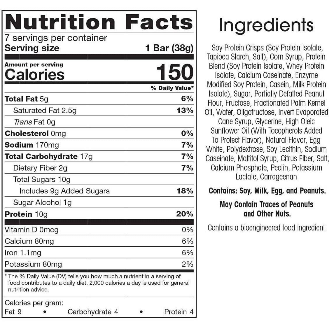 Wonderslim Protein Snack Bar, Peanut Butter Mousse, (7Ct)