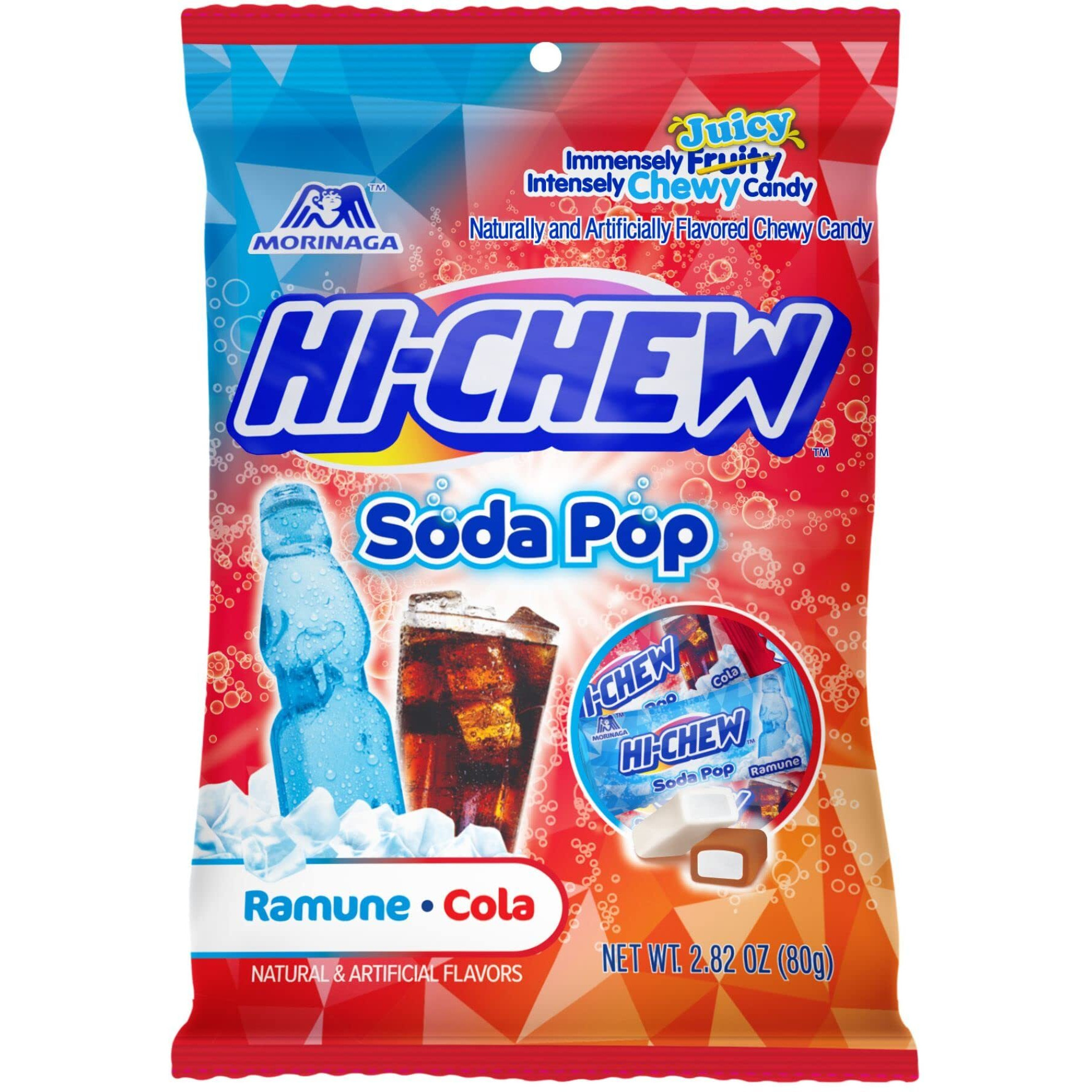 Hi-Chew Soda Pop Mix Peg Bag 2.82Oz, Pack Of 6