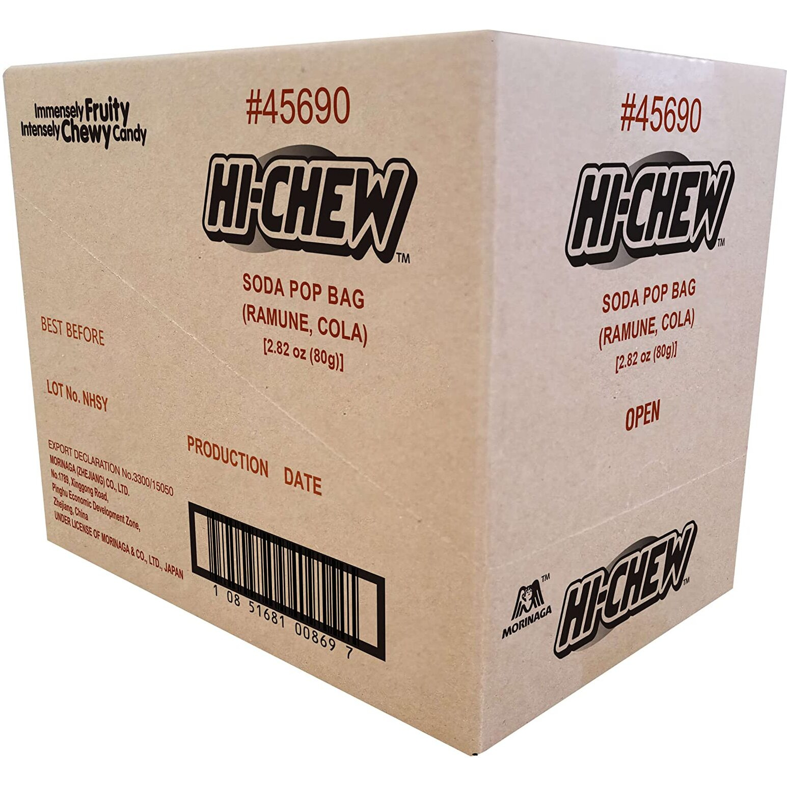 Hi-Chew Soda Pop Mix Peg Bag 2.82Oz, Pack Of 6