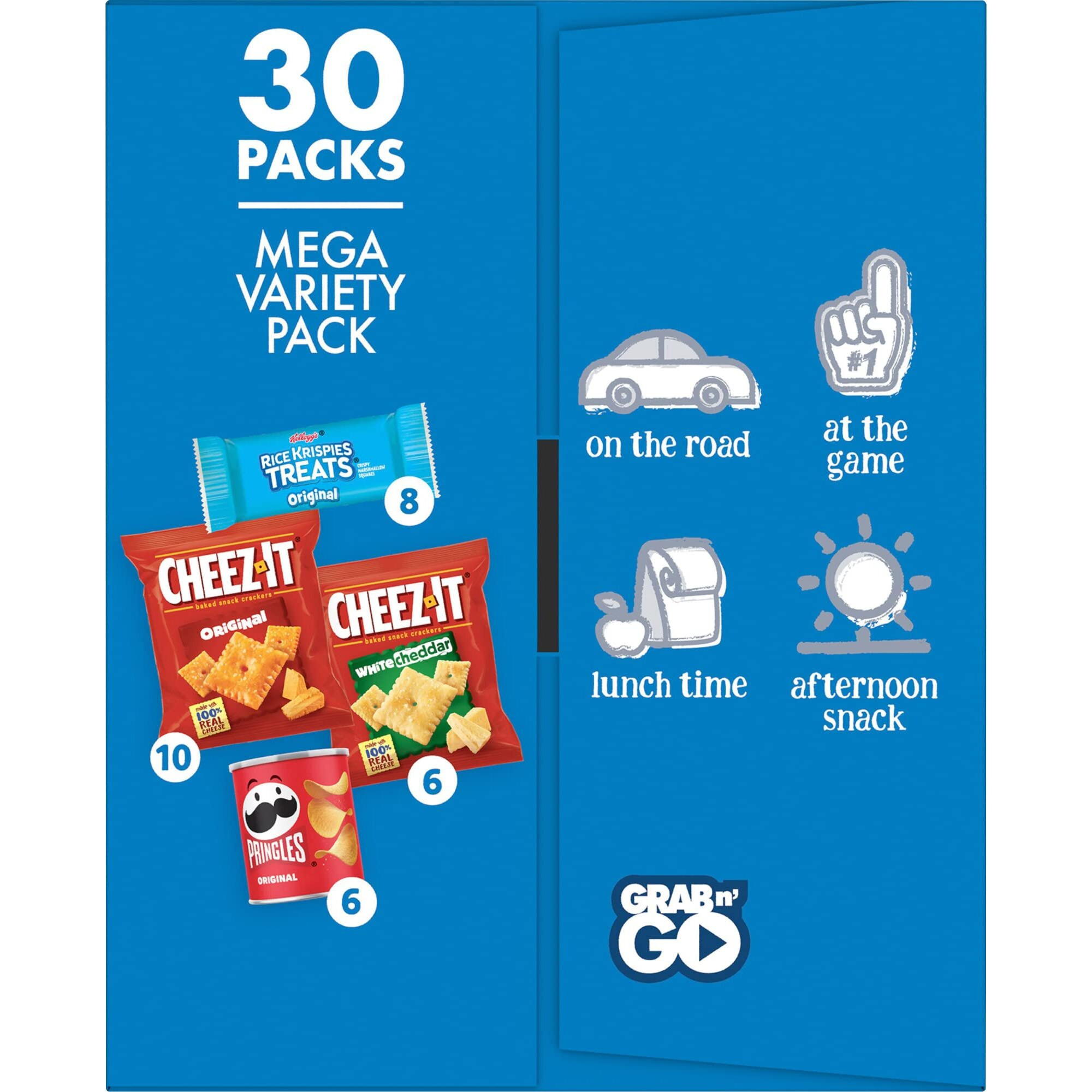 Kellogg's Snacks, Lunch Snacks, Kids Snacks, Mega Pack, Variety Pack, 30.1Oz Box (30 Packs)