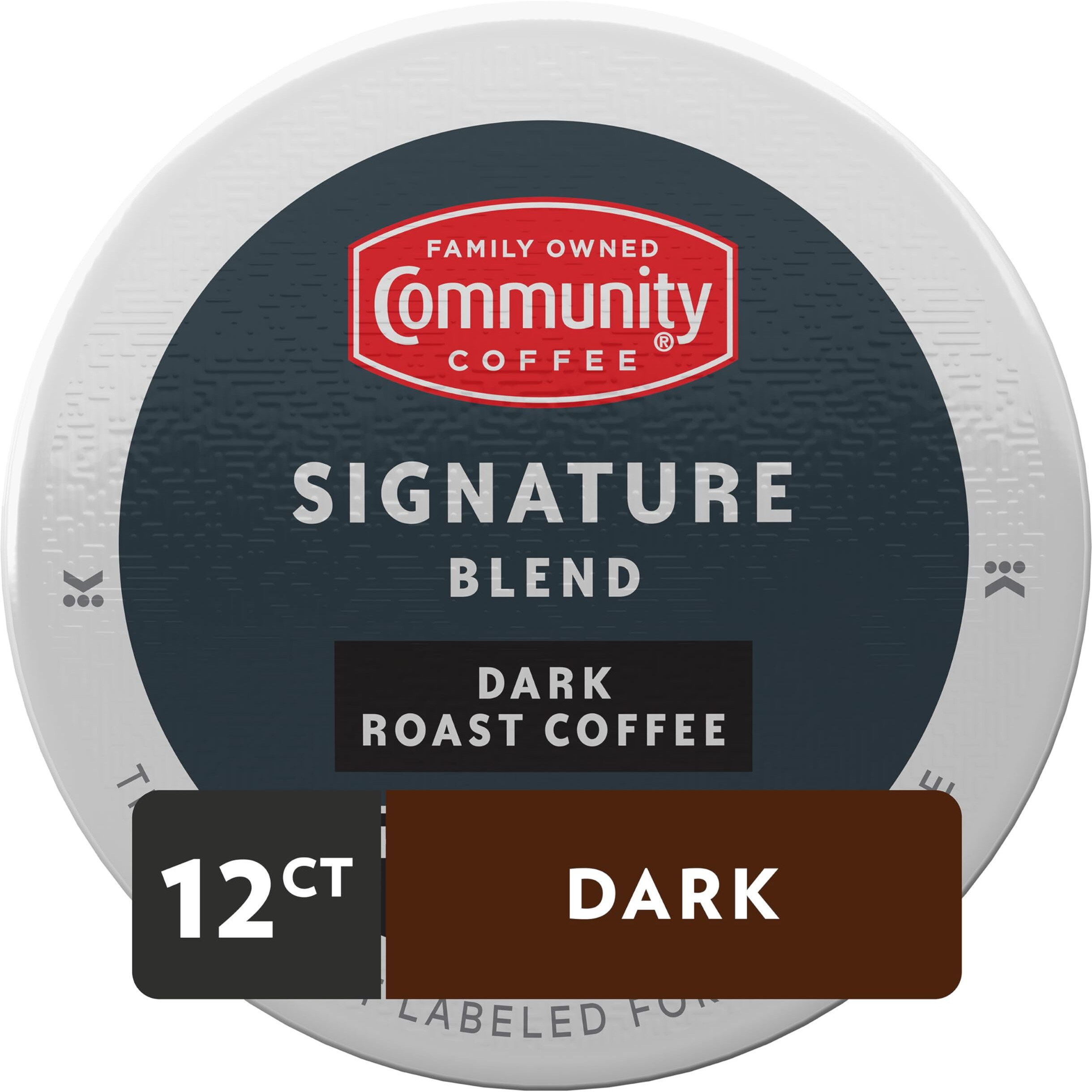 Community Coffee Signature Blend, Dark Roast Single-Serve Keurig K-Cup Pods, 12 Count (Pack Of 1)