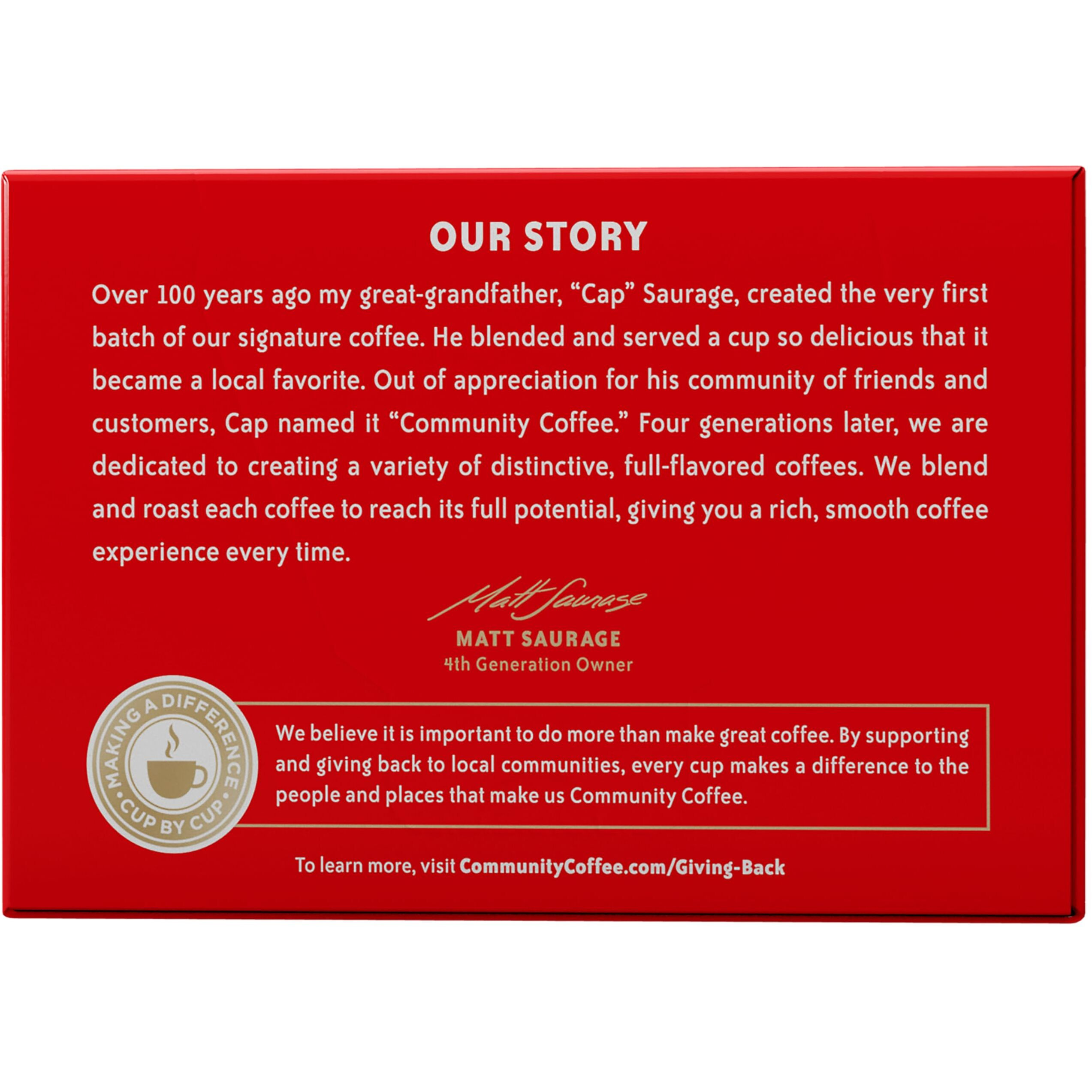 Community Coffee Signature Blend, Dark Roast Single-Serve Keurig K-Cup Pods, 12 Count (Pack Of 1)