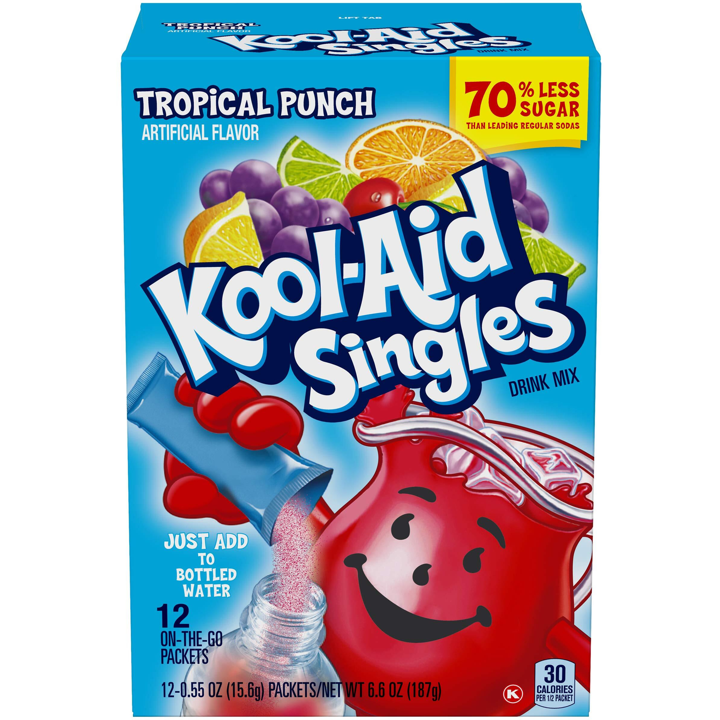 Kool-Aid Singles Tropical Punch 12-.055 Oz Box 2-Boxes