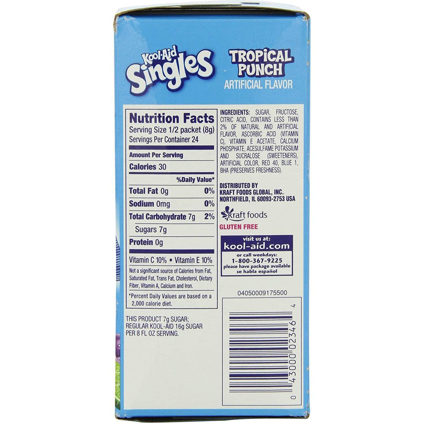 Kool-Aid Singles Tropical Punch 12-.055 Oz Box 2-Boxes